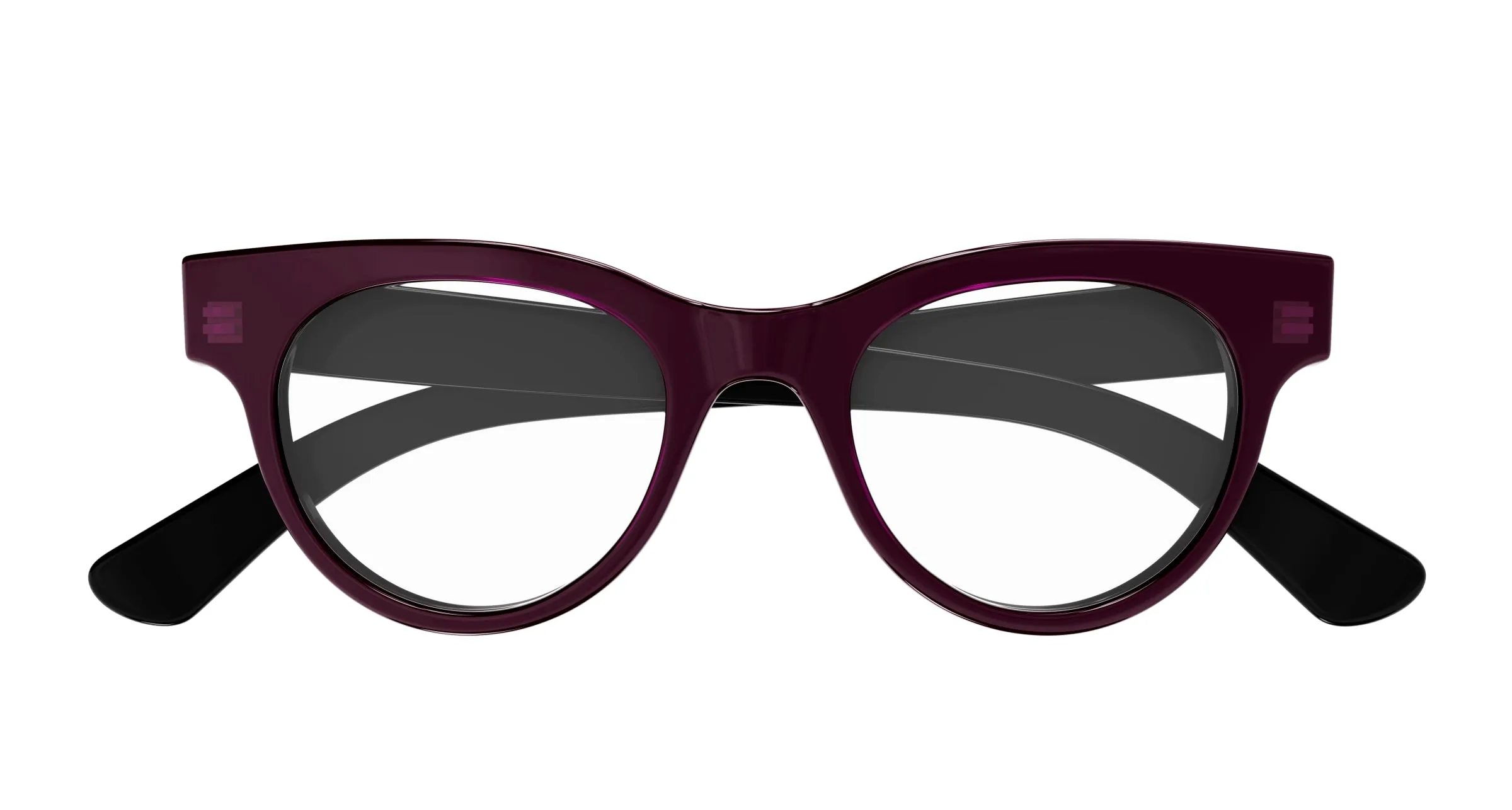 Gucci GG1792O 003 Montature da vista Acetato Nero Trasparente Rotonda - immagine 2
