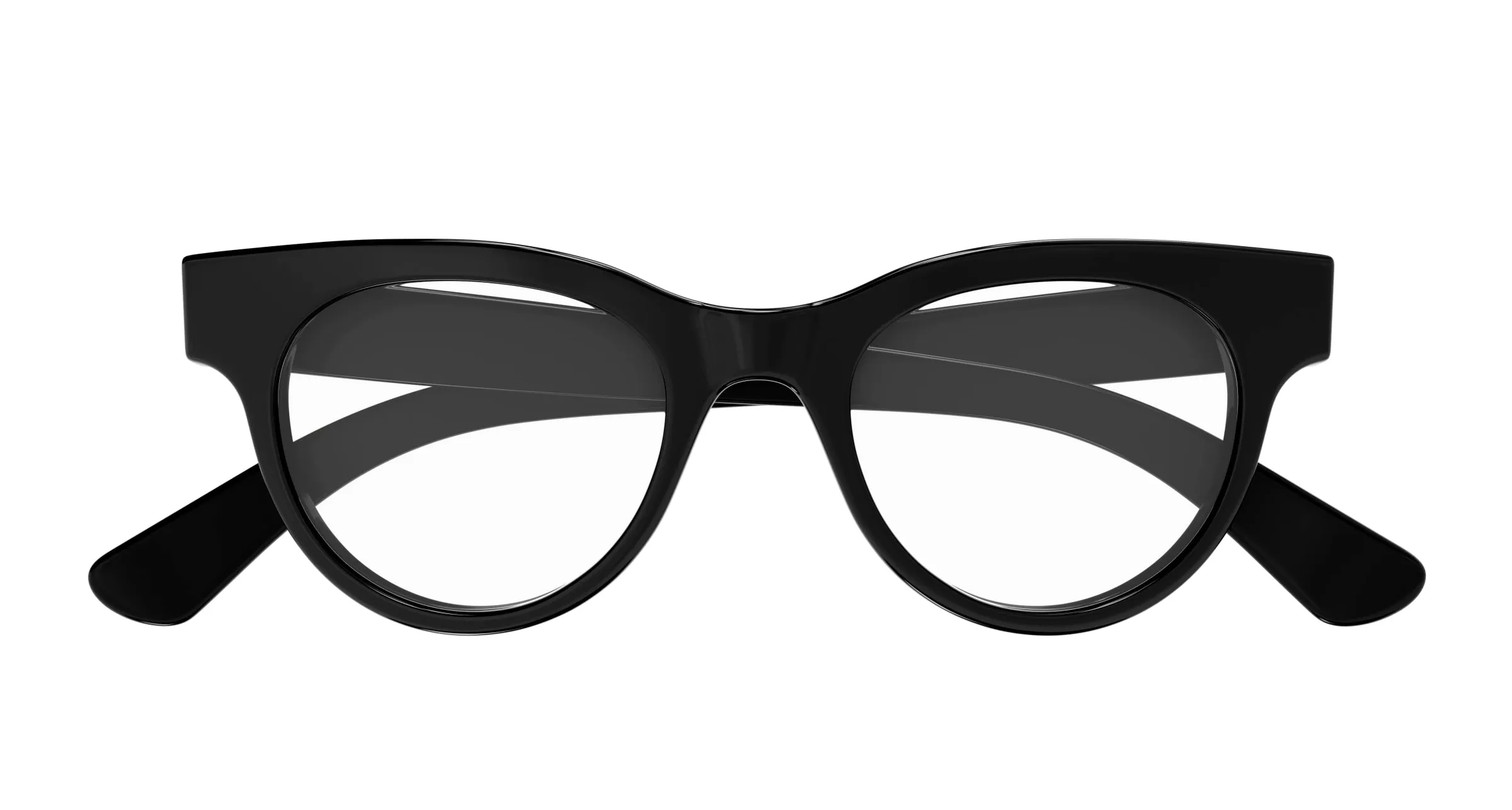 Gucci GG1792O 001 Montature da vista Acetato Nero Trasparente Rotonda - immagine 2