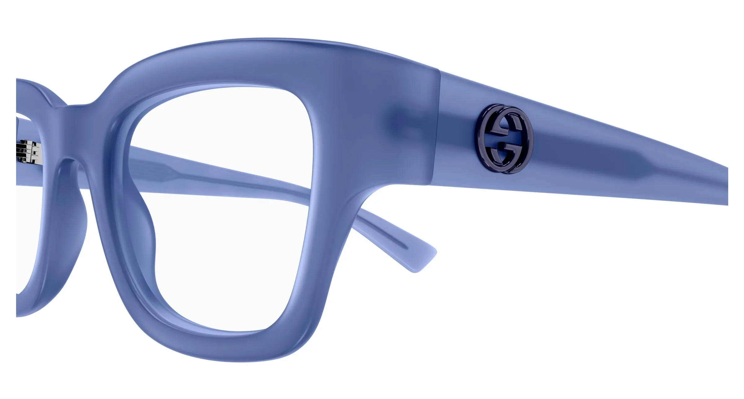 Gucci GG1788O 003 Montature da vista Iniettato Blu Trasparente Squadrata - immagine 3