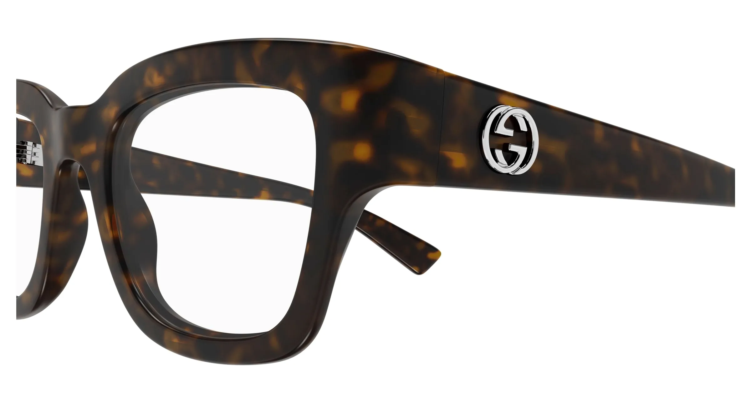 Gucci GG1788O 002 Montature da vista Iniettato Havana Trasparente Squadrata - immagine 3