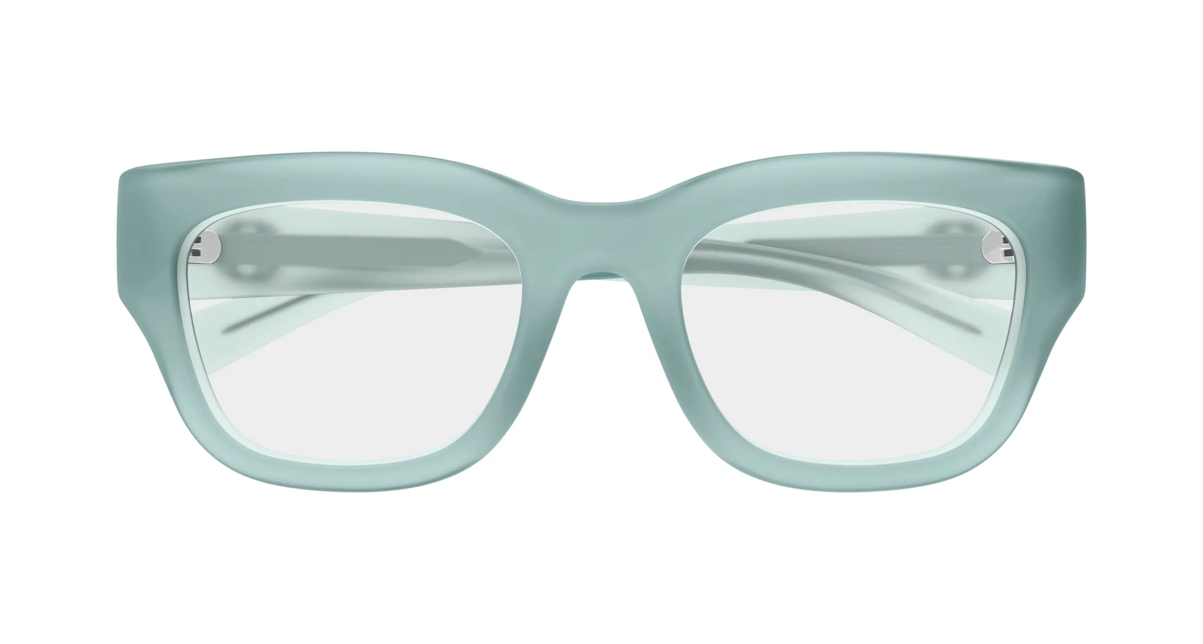 Gucci GG1785O 004 Montature da vista Iniettato Verde Trasparente Squadrata - immagine 2