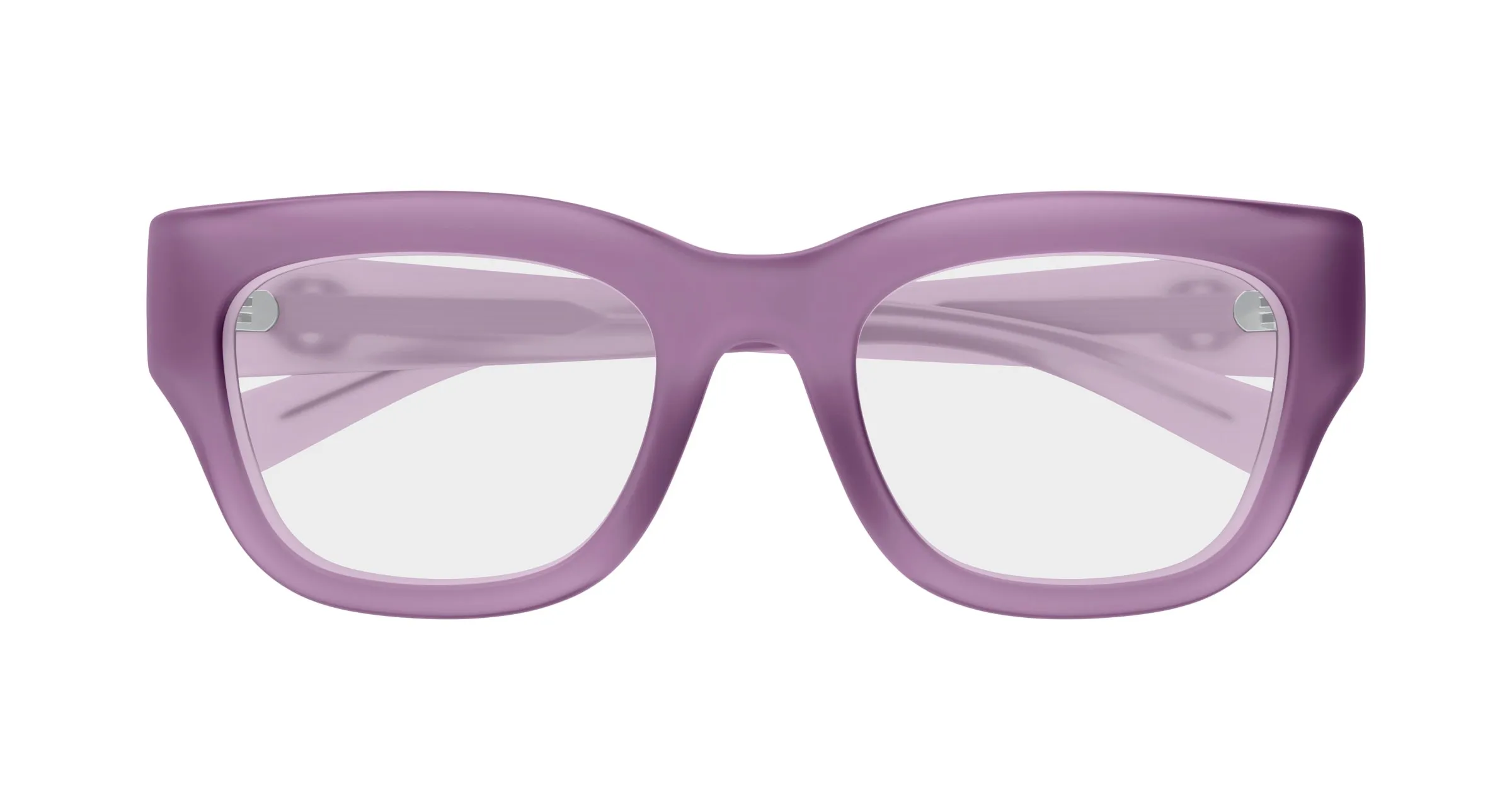 Gucci GG1785O 003 Montature da vista Iniettato Viola Trasparente Squadrata - immagine 2