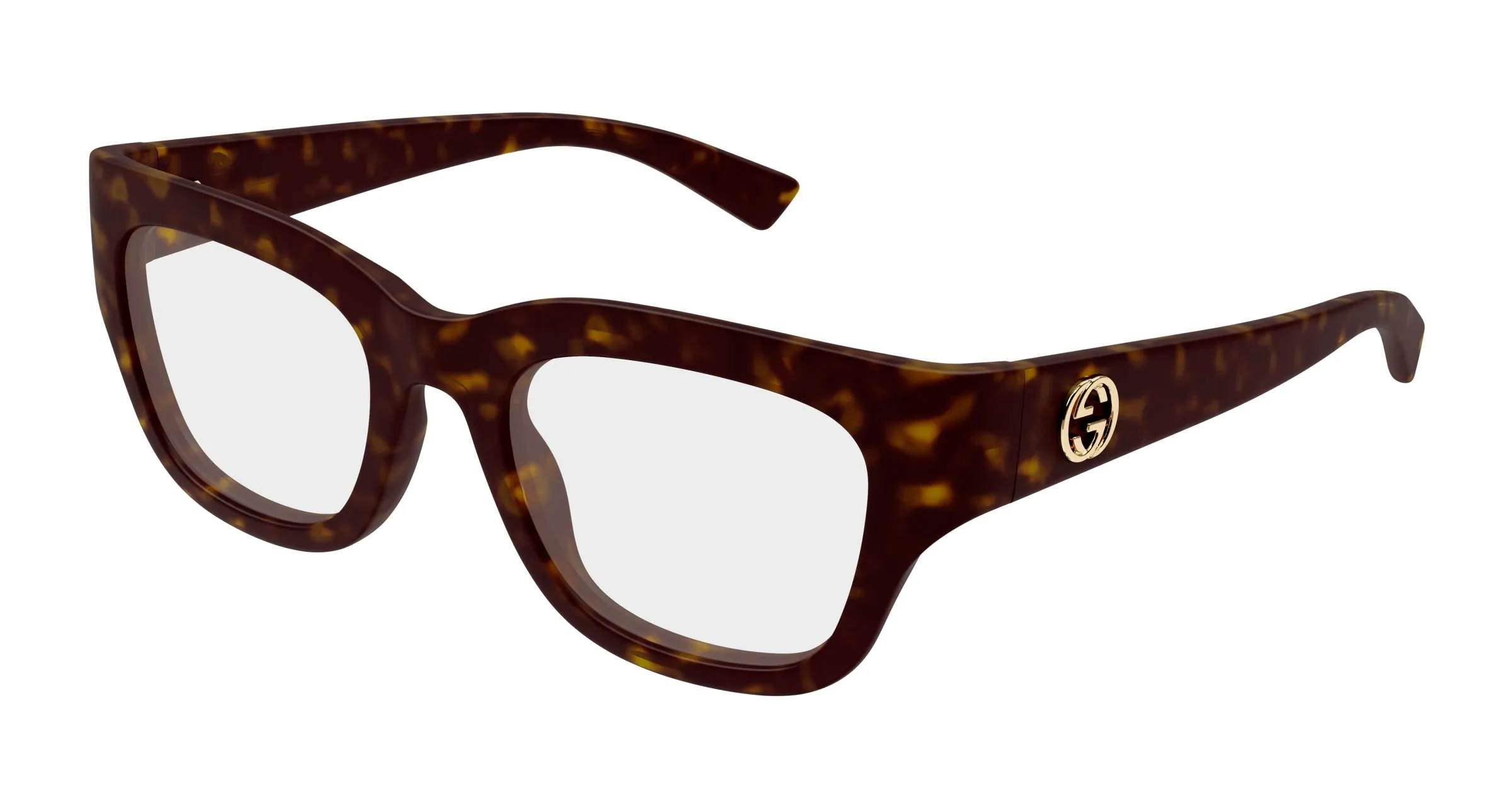 Gucci GG1785O 002 Montature da vista Iniettato Havana Trasparente Squadrata - immagine 1