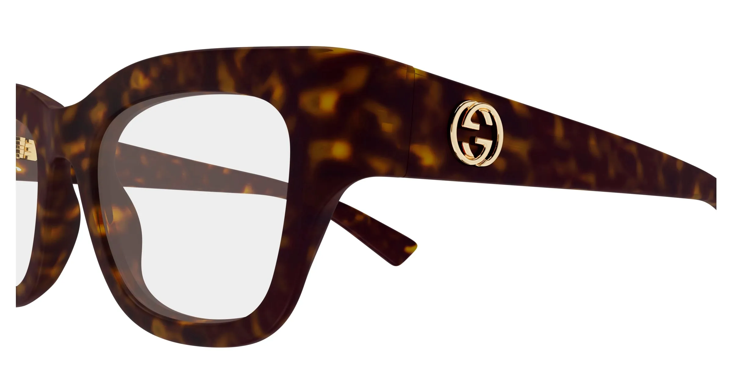 Gucci GG1785O 002 Montature da vista Iniettato Havana Trasparente Squadrata - immagine 3