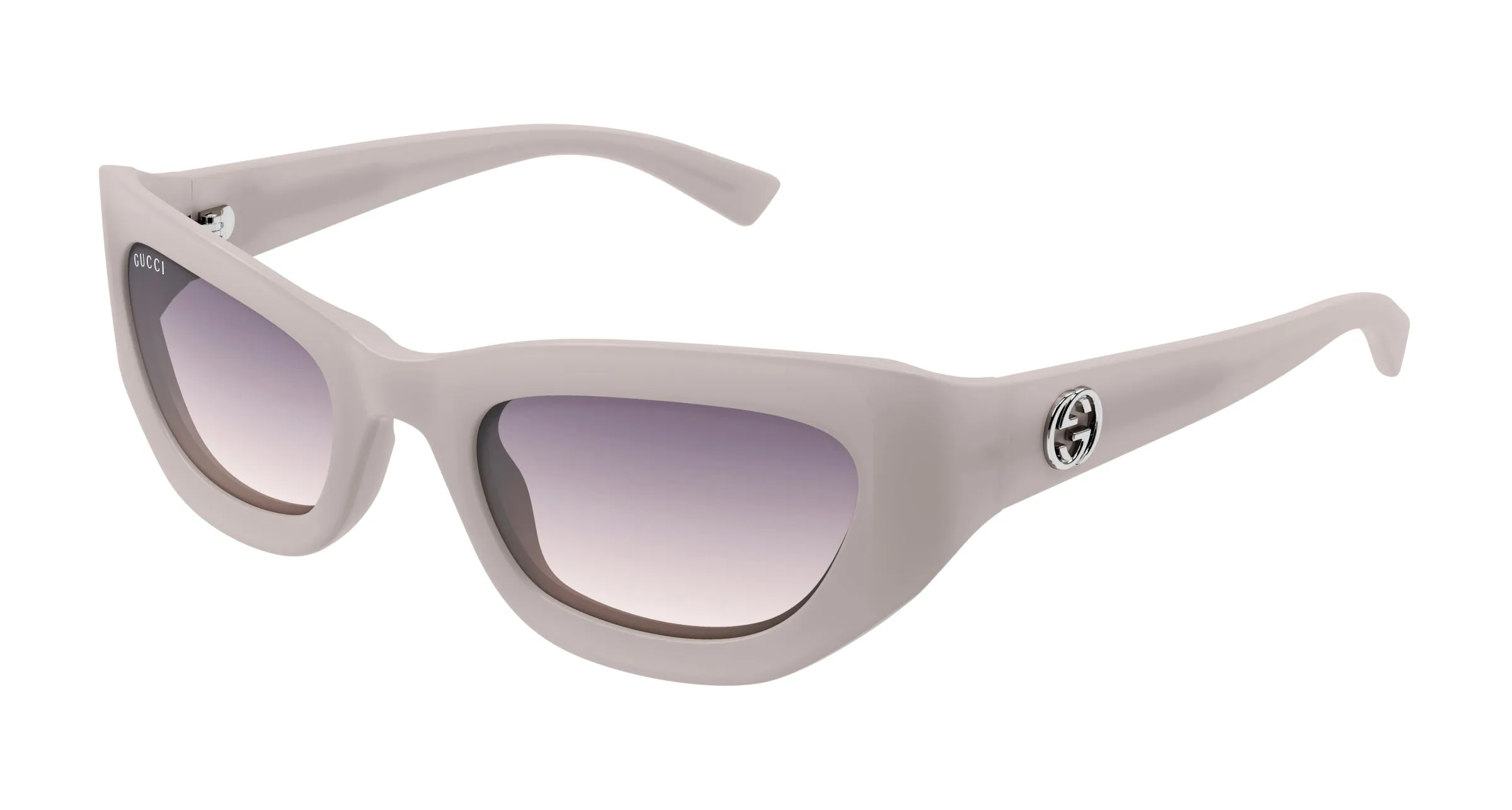 Gucci GG1784S 005 Occhiali da sole Iniettato Grigio Grigio Cat Eye - immagine 1