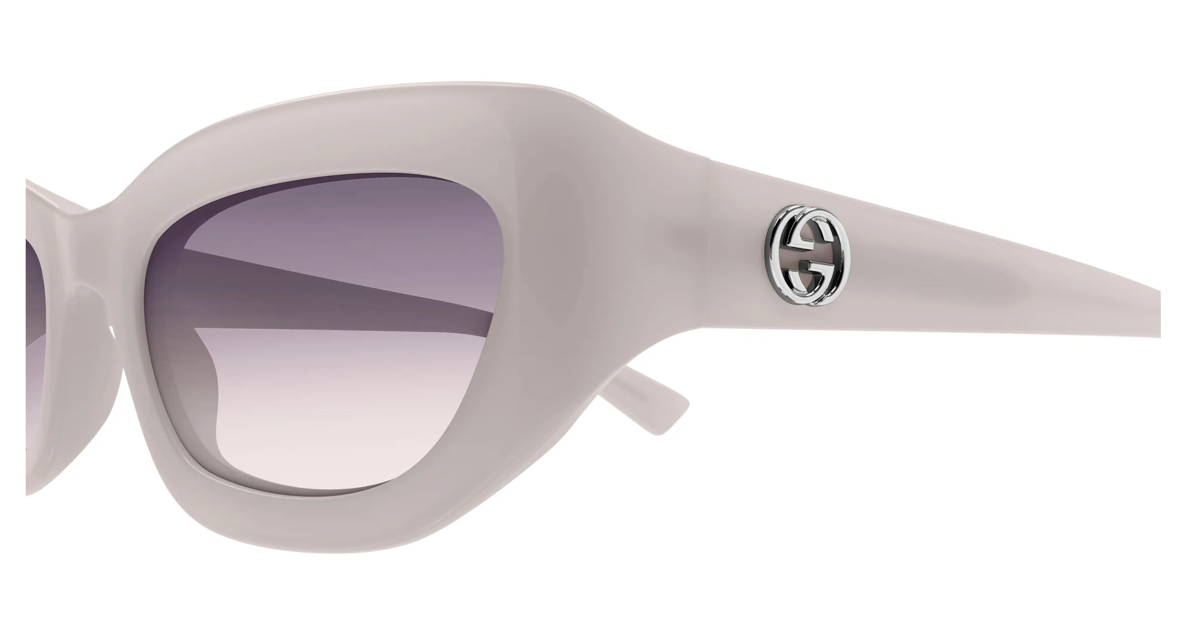 Gucci GG1784S 005 Occhiali da sole Iniettato Grigio Grigio Cat Eye - immagine 3