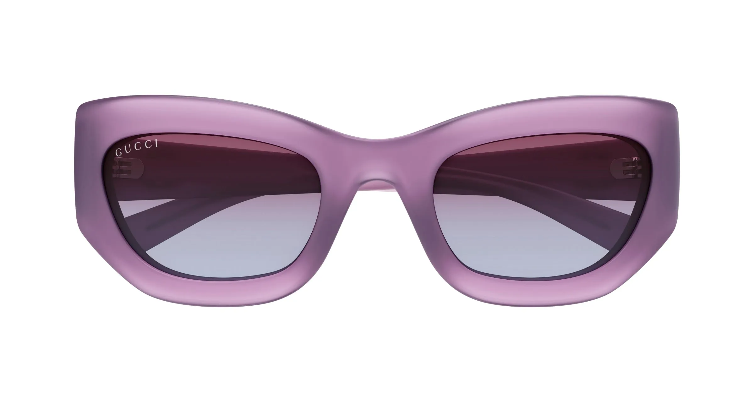 Gucci GG1784S 004 Occhiali da sole Iniettato Viola Viola Cat Eye - immagine 2