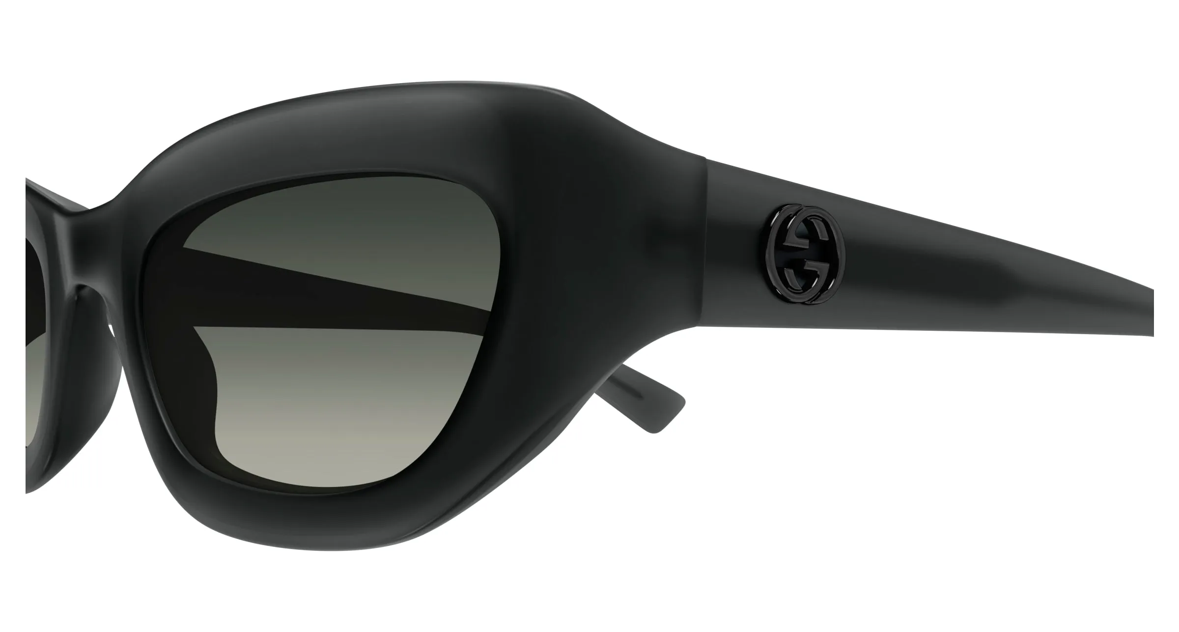 Gucci GG1784S 001 Occhiali da sole Iniettato Grigio Grigio Cat Eye - immagine 3