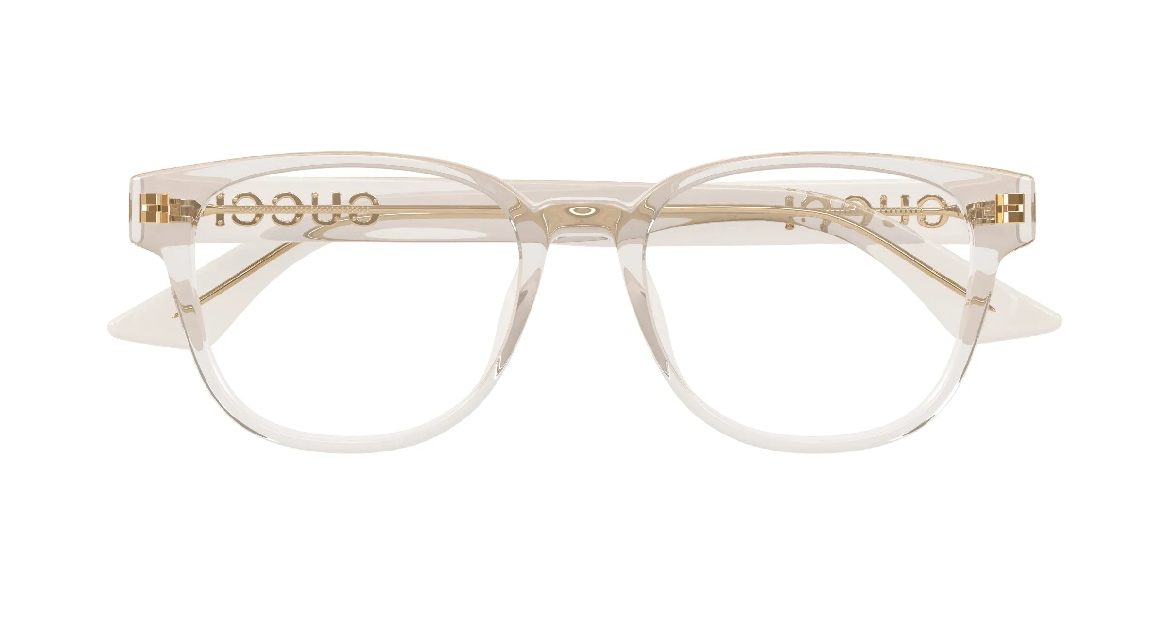 Gucci GG1746OA 002 Montature da vista Acetato Rosa Trasparente Rotonda - immagine 2