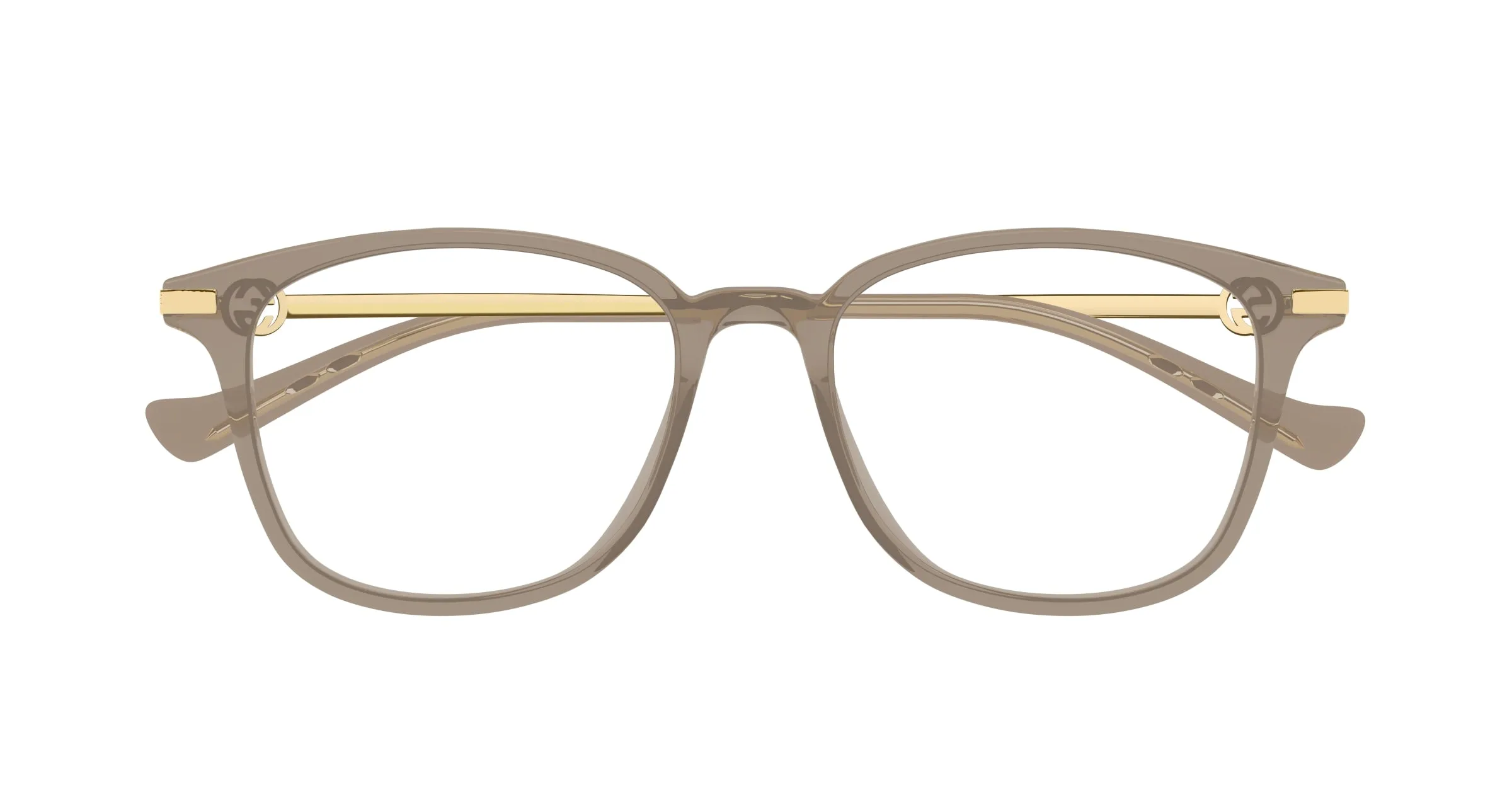 Gucci GG1745OA 002 Montature da vista Acetato Marrone Trasparente Rotonda - immagine 2