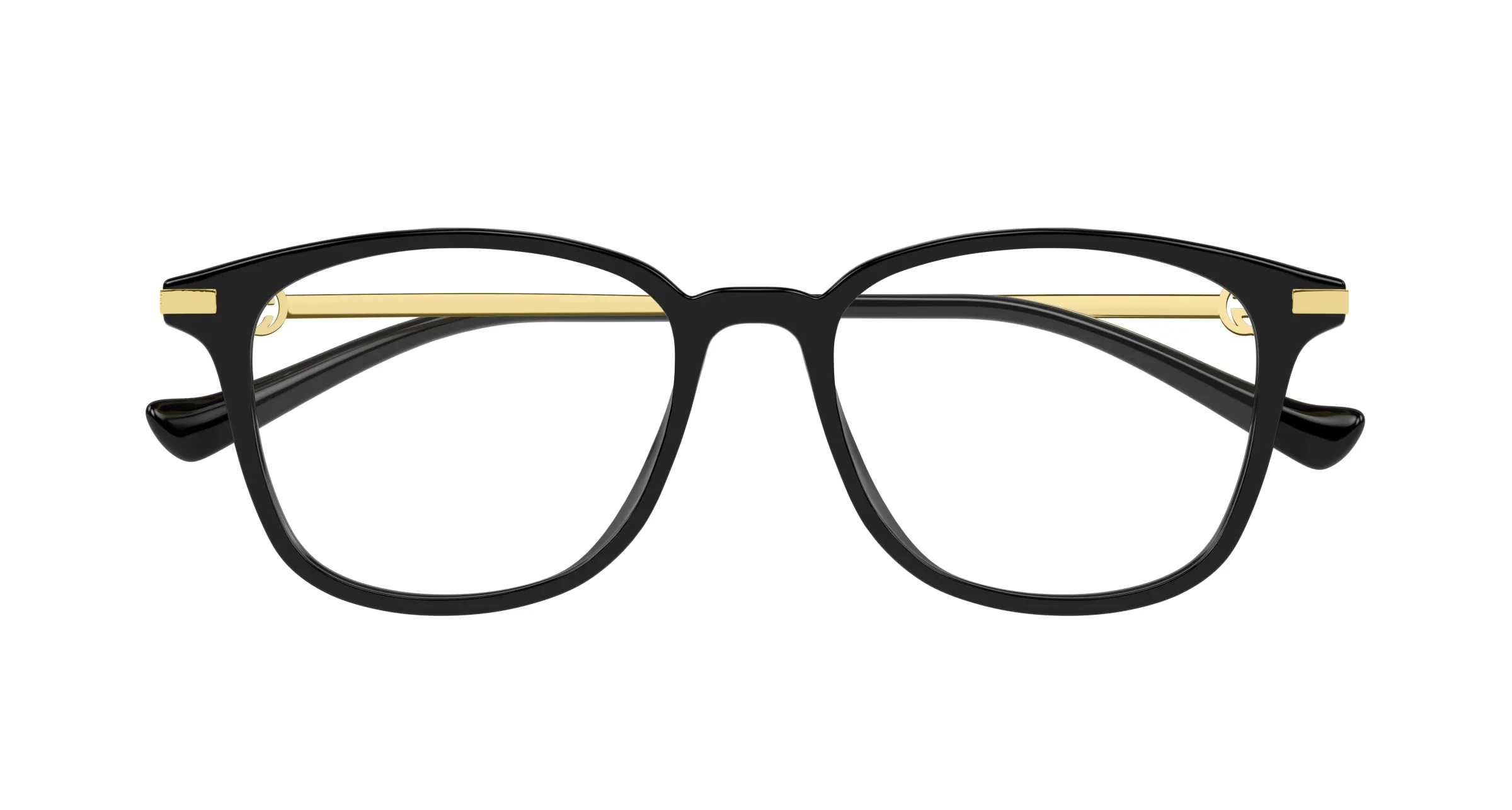 Gucci GG1745OA 001 Montature da vista Acetato Nero Trasparente Rotonda - immagine 2