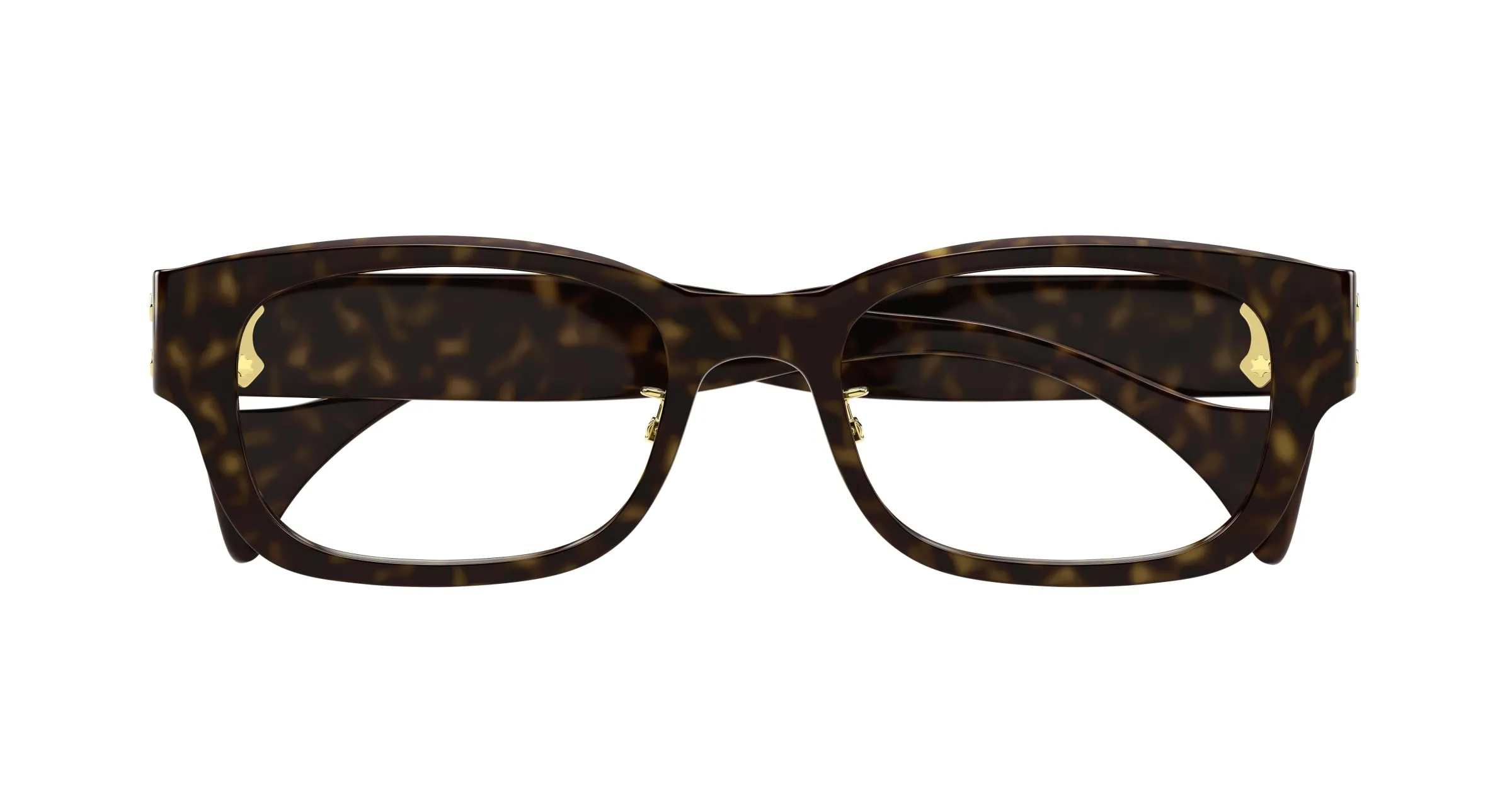Gucci GG1744OJ 002 Montature da vista Acetato Havana Trasparente Squadrata - immagine 2