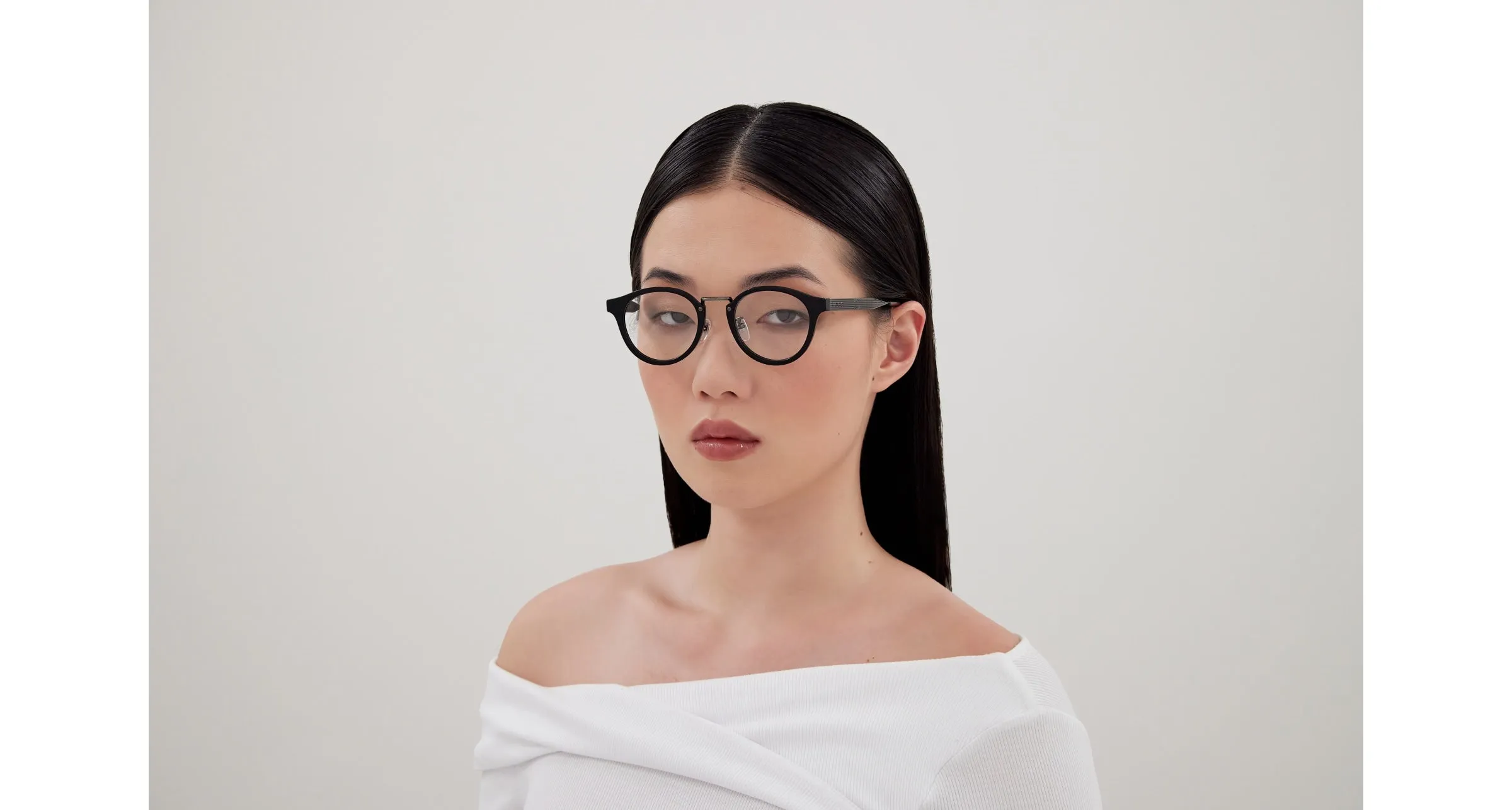 Gucci GG1743OJ 001 Montature da vista Acetato Nero Trasparente Rotonda - immagine 4