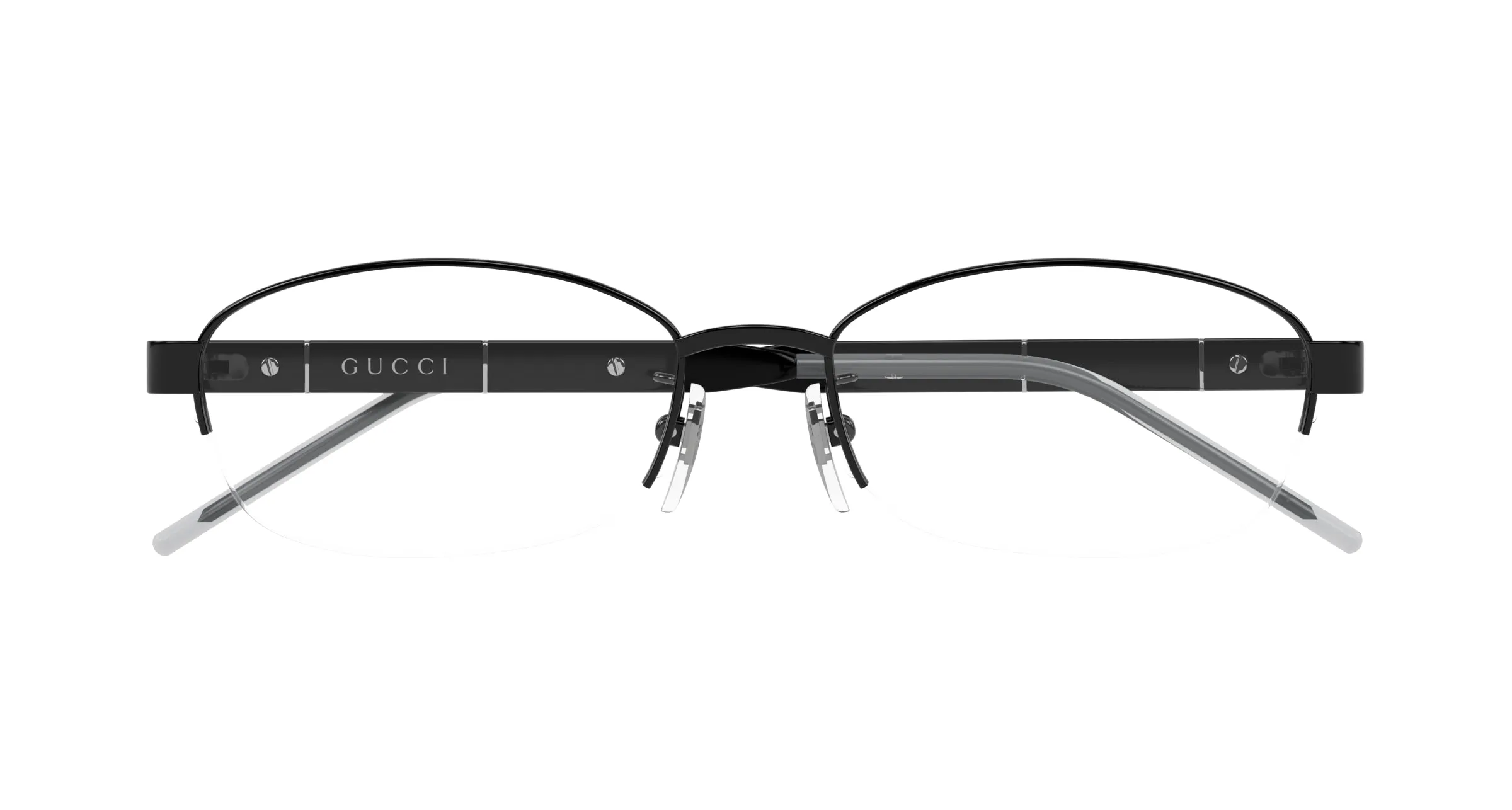 Gucci GG1742OJ 001 Montature da vista Titanio Nero Trasparente Rotonda - immagine 2