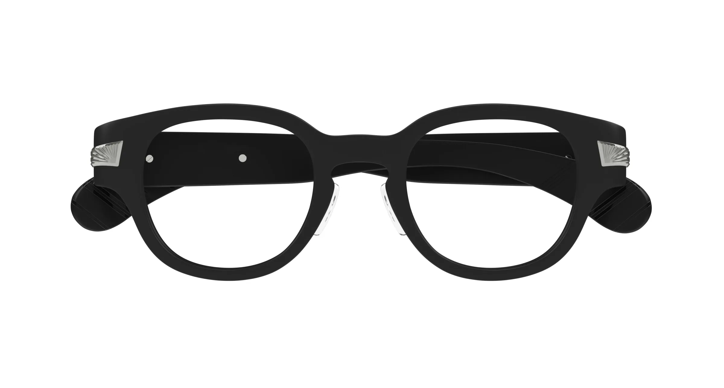 Gucci GG1741OJ 003 Montature da vista Acetato Nero Trasparente Squadrata - immagine 2