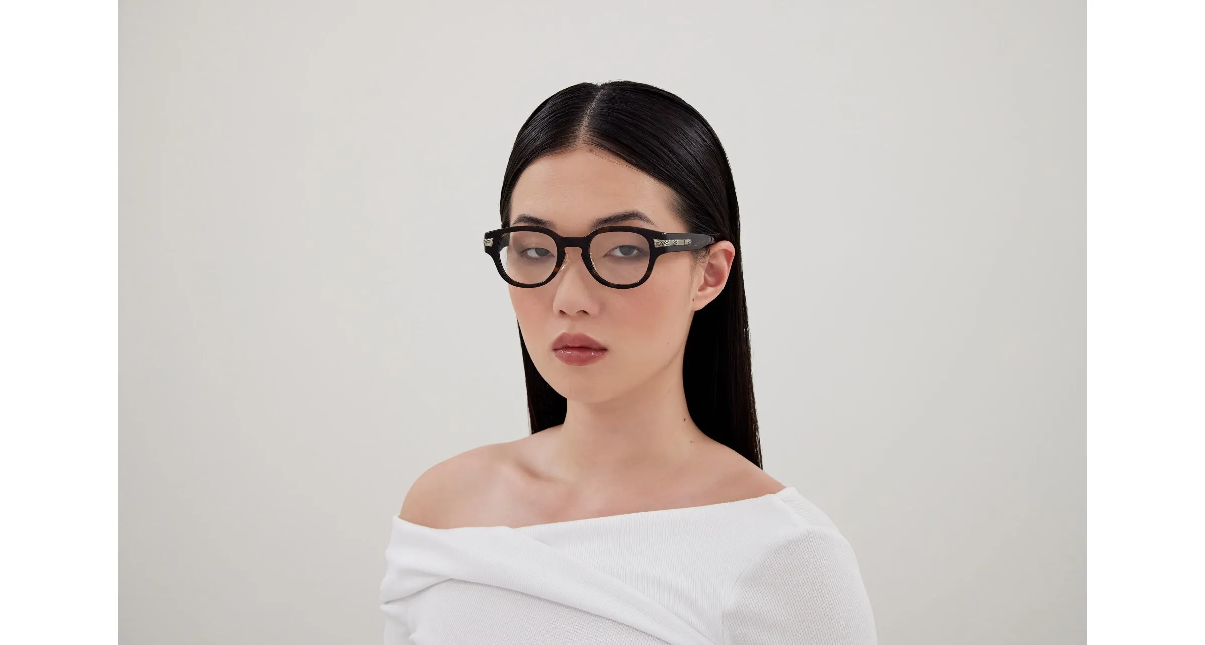 Gucci GG1741OJ 002 Montature da vista Acetato Havana Trasparente Squadrata - immagine 4