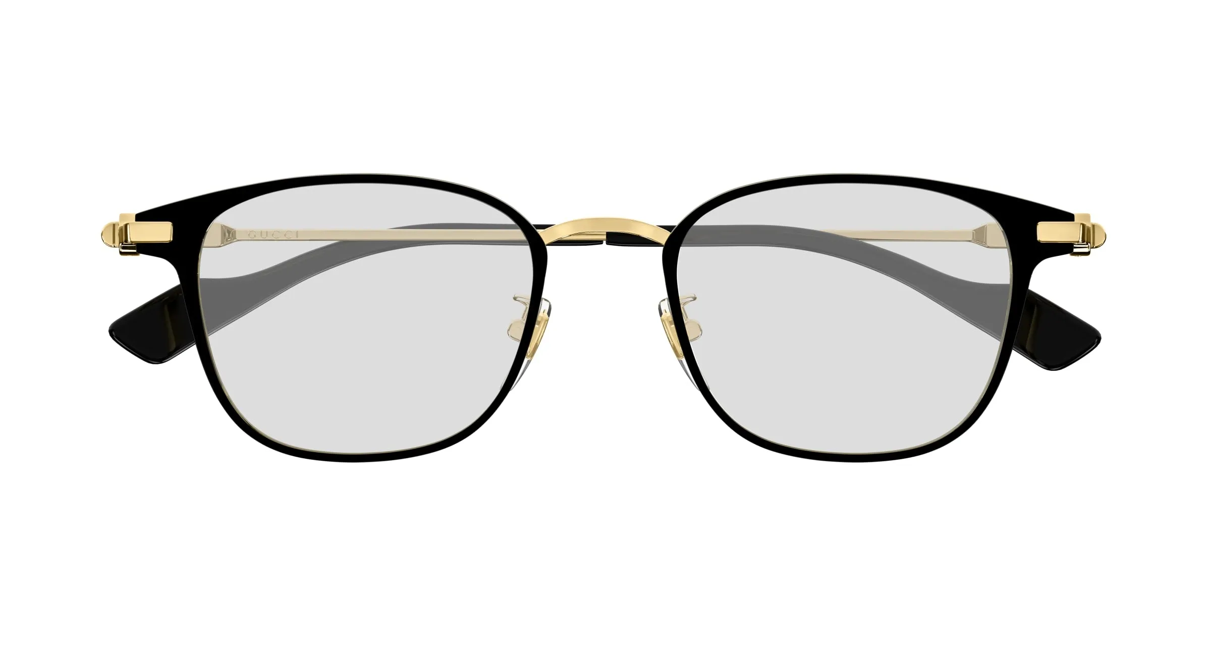 Gucci GG1740OK 001 Montature da vista Titanio Nero Trasparente Rotonda - immagine 2
