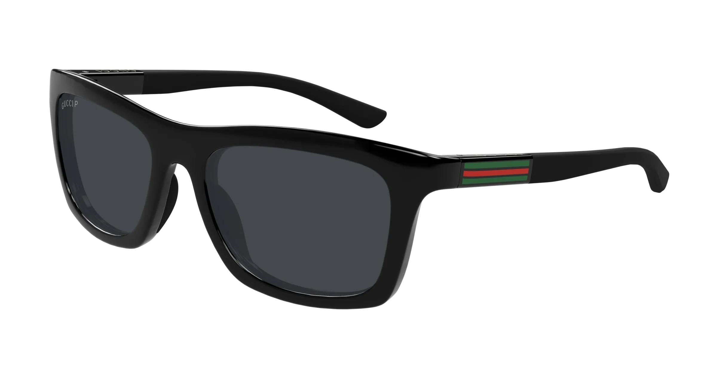 Gucci GG1735S 006 Occhiali da sole Iniettato Nero Grigio Squadrata - immagine 1
