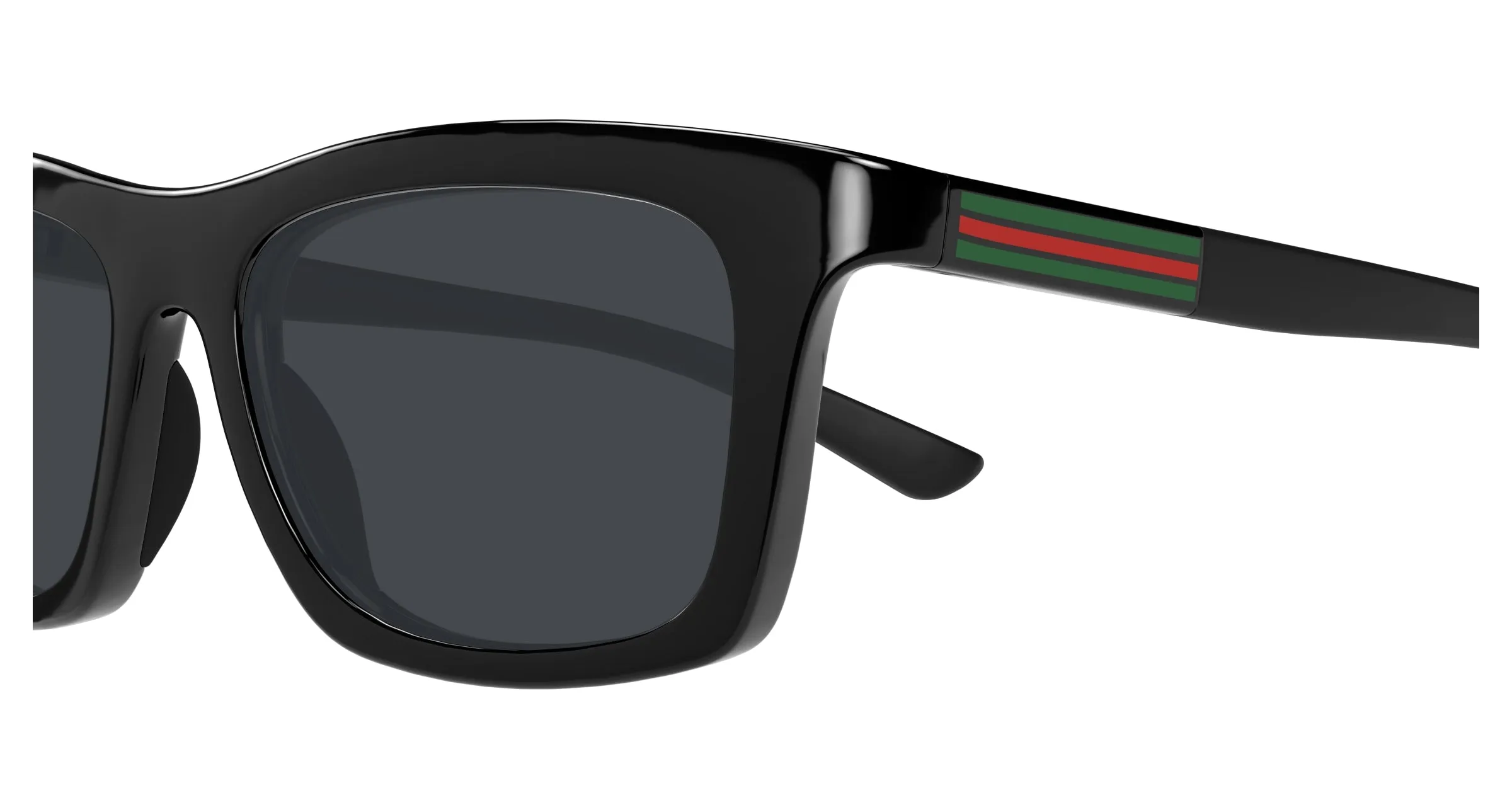 Gucci GG1735S 006 Occhiali da sole Iniettato Nero Grigio Squadrata - immagine 3