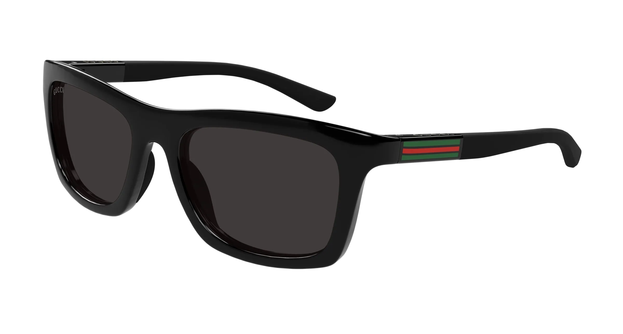 Gucci GG1735S 001 Occhiali da sole Iniettato Nero Grigio Squadrata - immagine 1