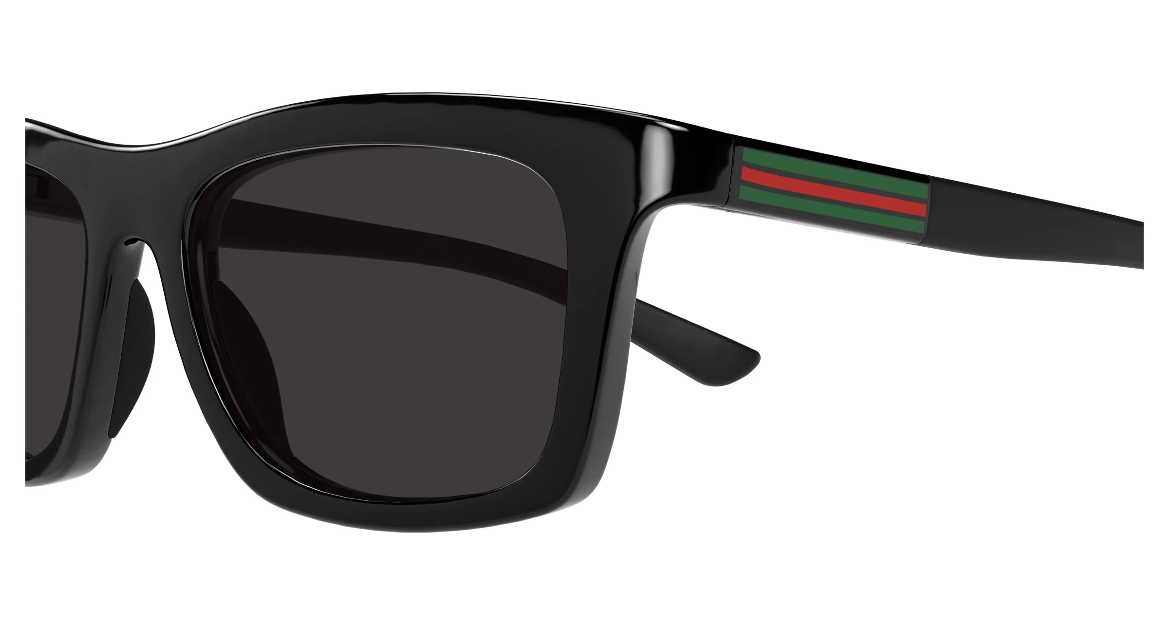 Gucci GG1735S 001 Occhiali da sole Iniettato Nero Grigio Squadrata - immagine 3