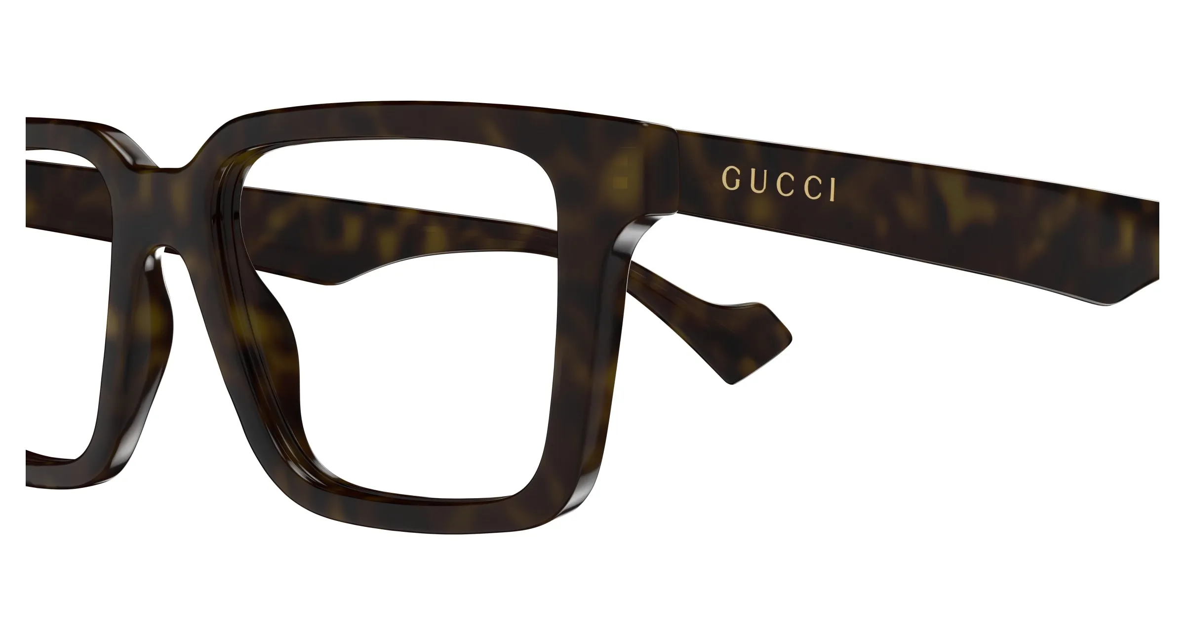 Gucci GG1729O 002 Montature da vista Iniettato Havana Trasparente Squadrata - immagine 3
