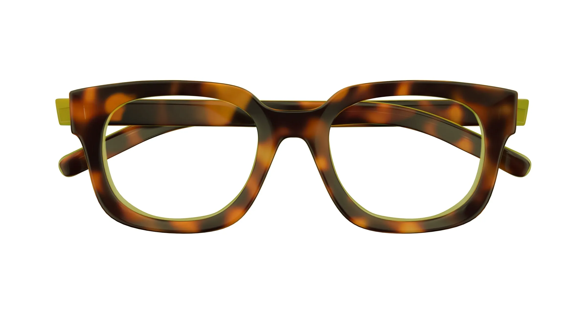 Gucci GG1721O 002 Montature da vista Iniettato Havana Trasparente Squadrata - immagine 2