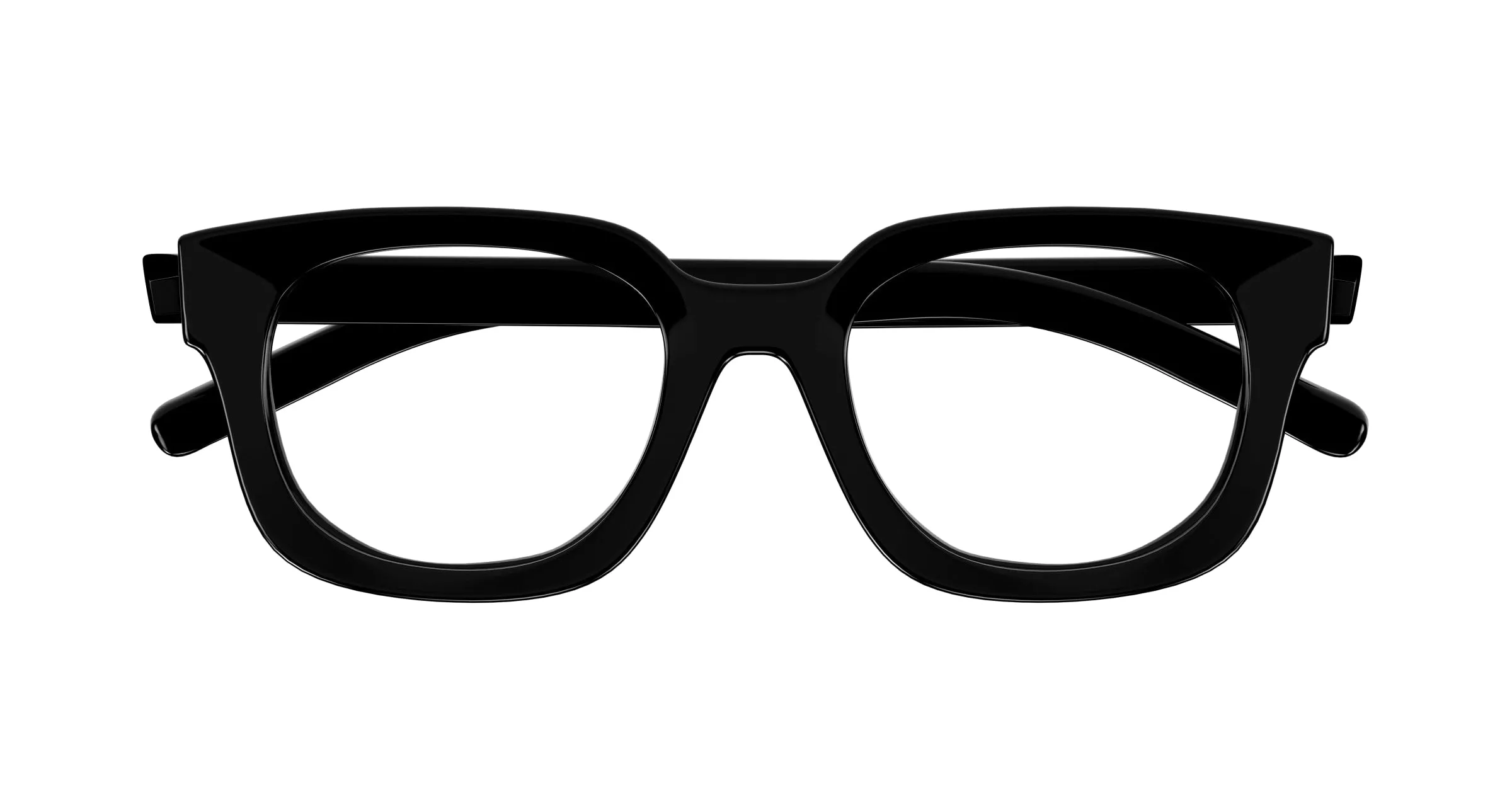 Gucci GG1721O 001 Montature da vista Iniettato Nero Trasparente Squadrata - immagine 2