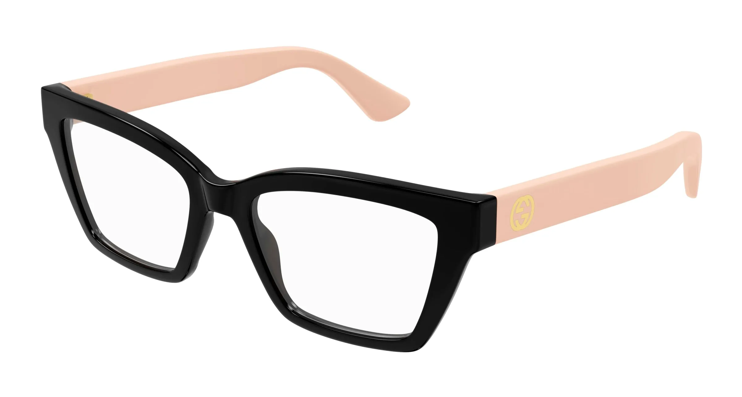Gucci GG1715O 006 Montature da vista Iniettato Nero Trasparente Cat Eye - immagine 1