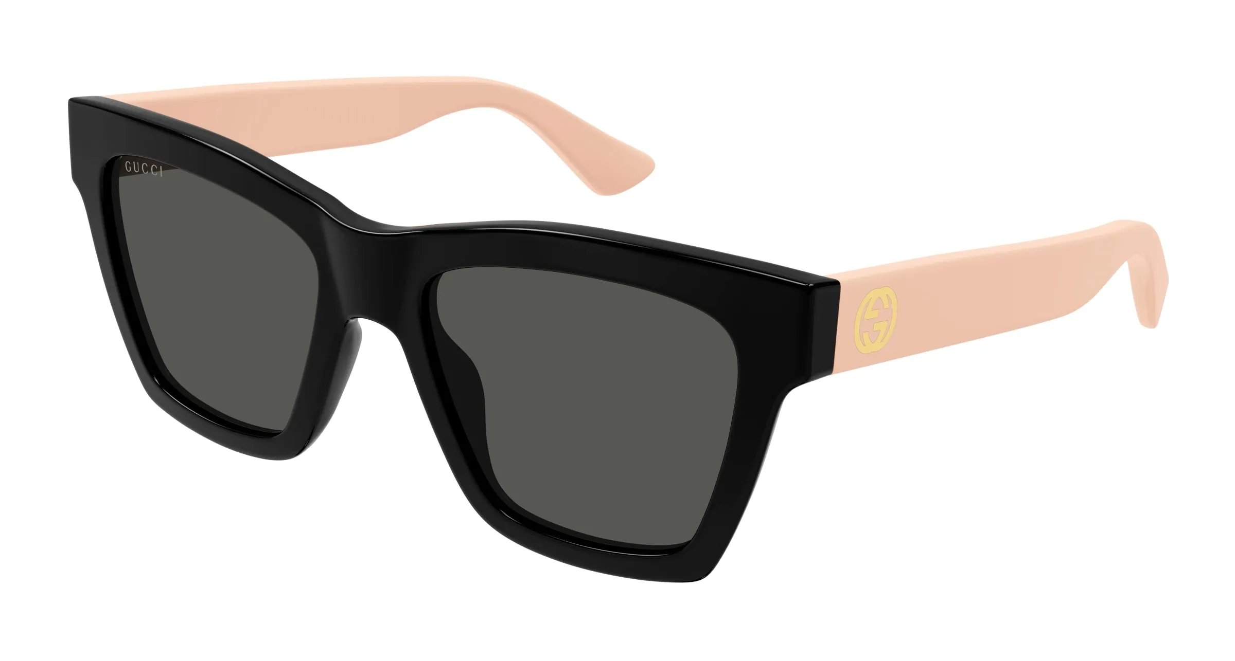 Gucci GG1714S 006 Occhiali da sole Iniettato Nero Grigio Cat Eye - immagine 1
