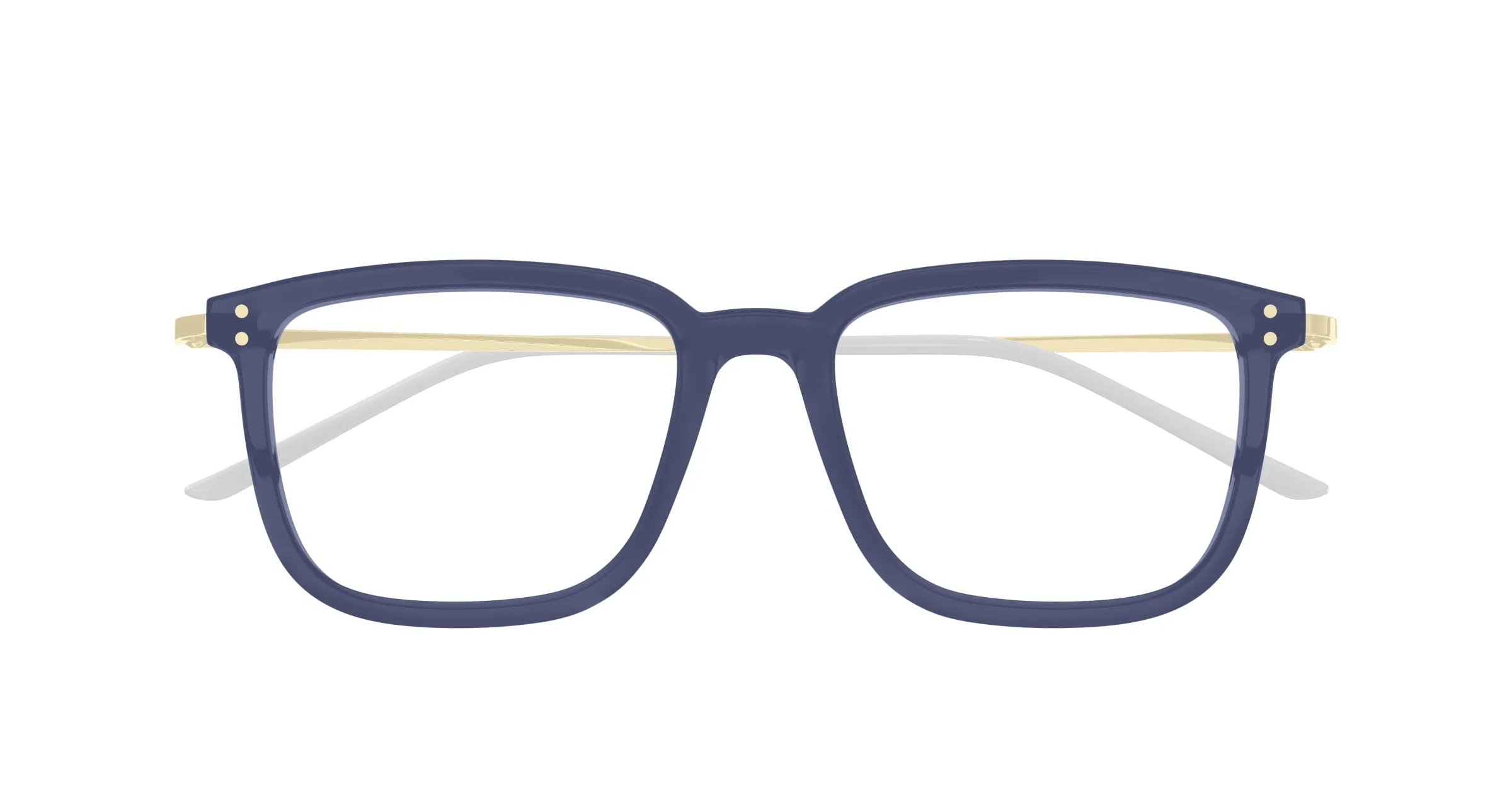 Gucci GG1709O 007 Montature da vista Acetato Blu Trasparente Squadrata - immagine 2