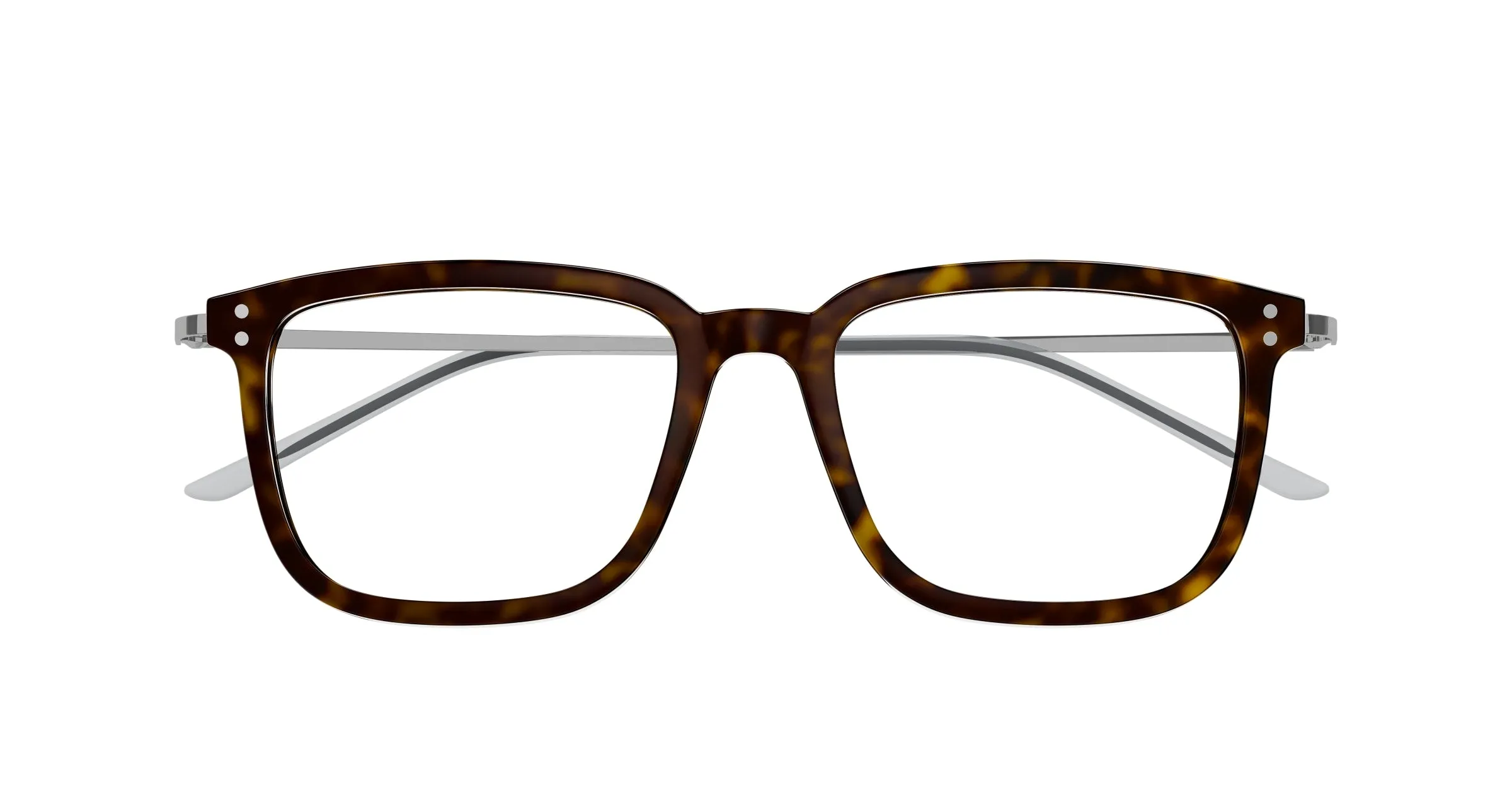 Gucci GG1709O 006 Montature da vista Acetato Havana Trasparente Squadrata - immagine 2