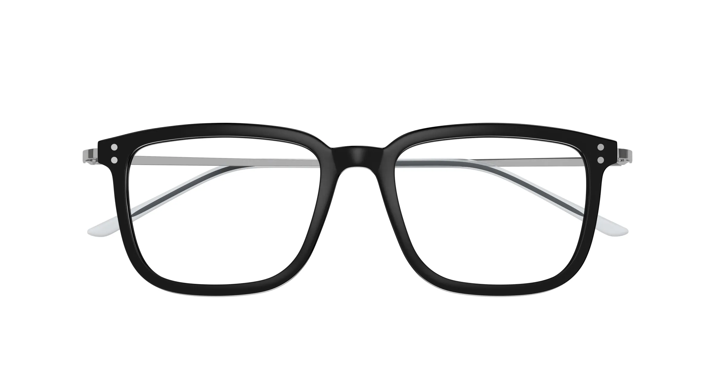 Gucci GG1709O 005 Montature da vista Acetato Nero Trasparente Squadrata - immagine 2