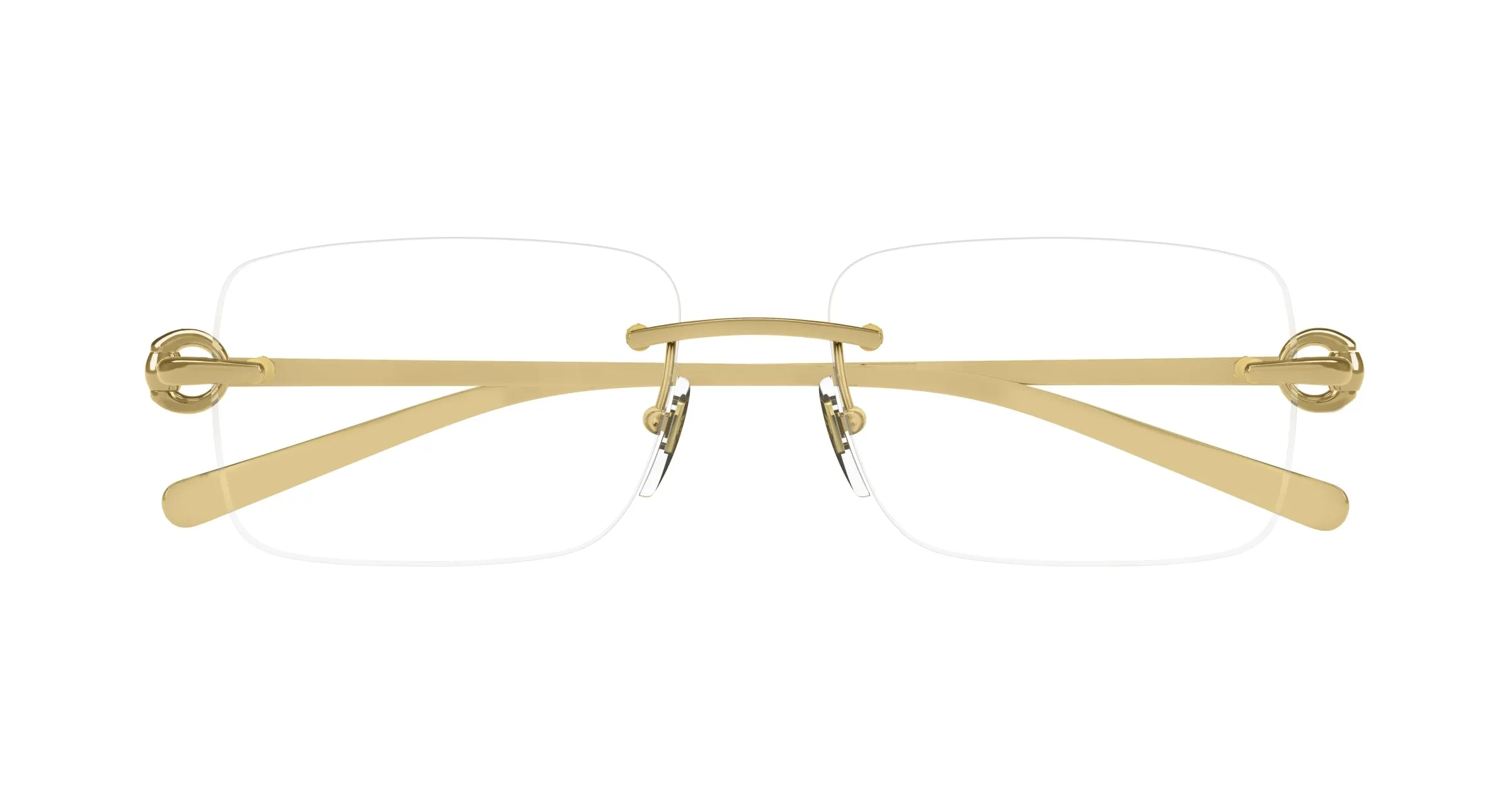 Gucci GG1703O 003 Montature da vista Metallo Oro Trasparente Squadrata - immagine 2