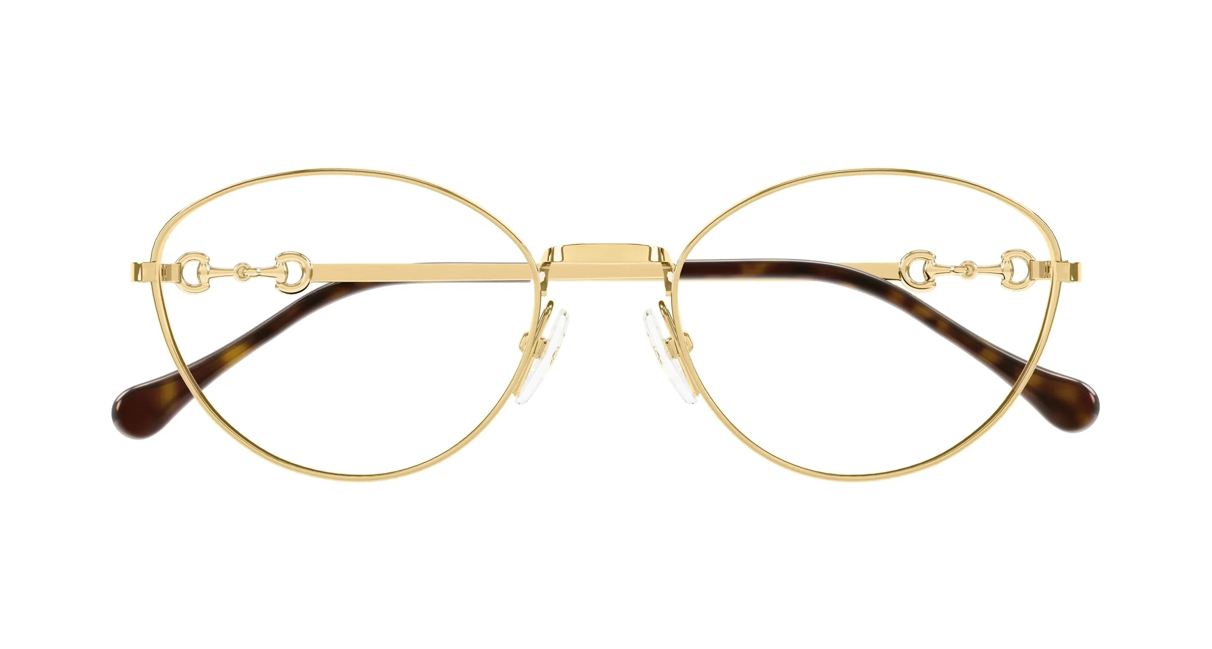 Gucci GG1699O 001 Montature da vista Metallo Oro Trasparente Cat Eye - immagine 2