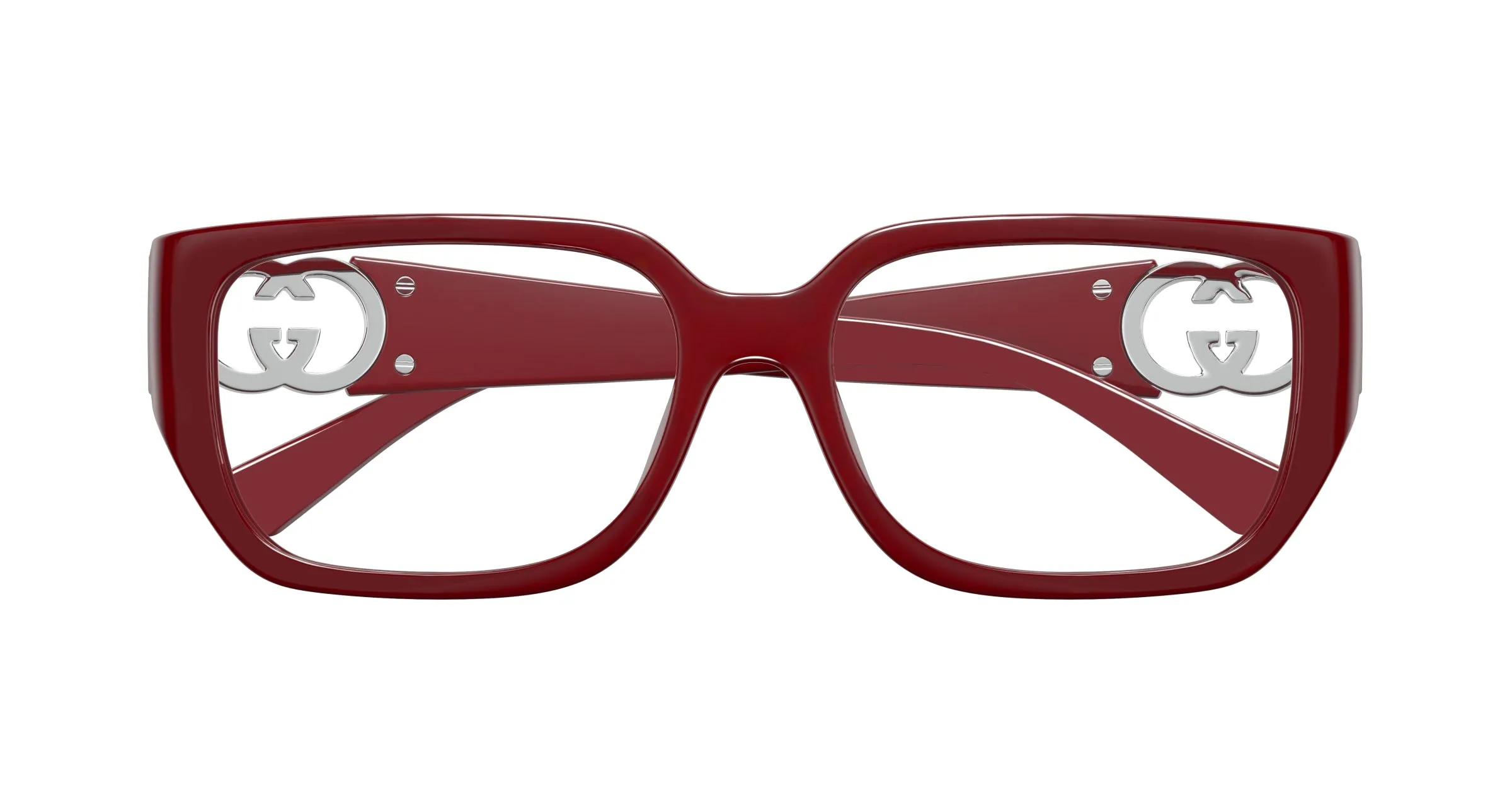 Gucci GG1694OA 003 Montature da vista Iniettato Bordeaux Trasparente Squadrata - immagine 2