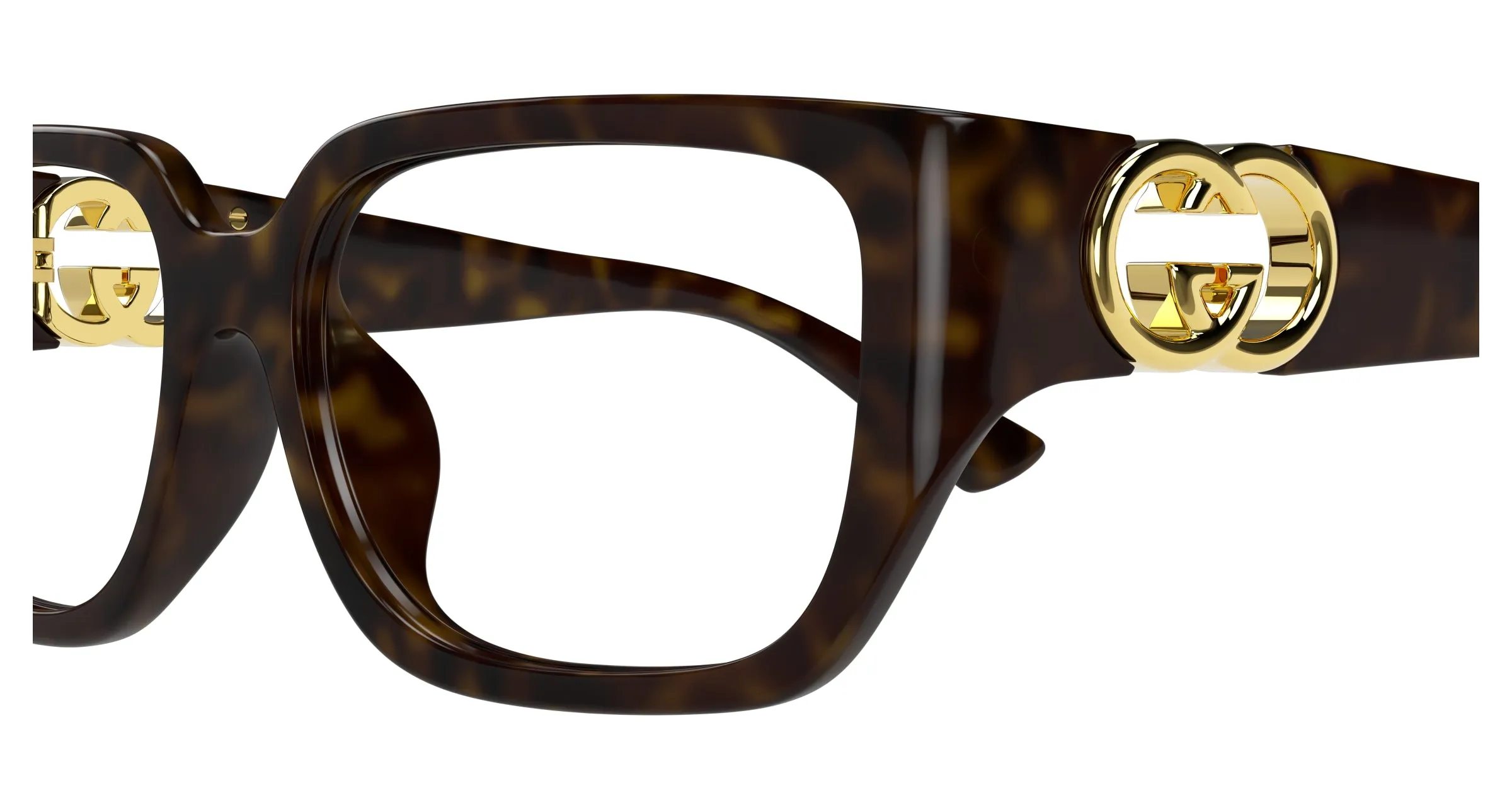 Gucci GG1694OA 002 Montature da vista Iniettato Havana Trasparente Squadrata - immagine 3