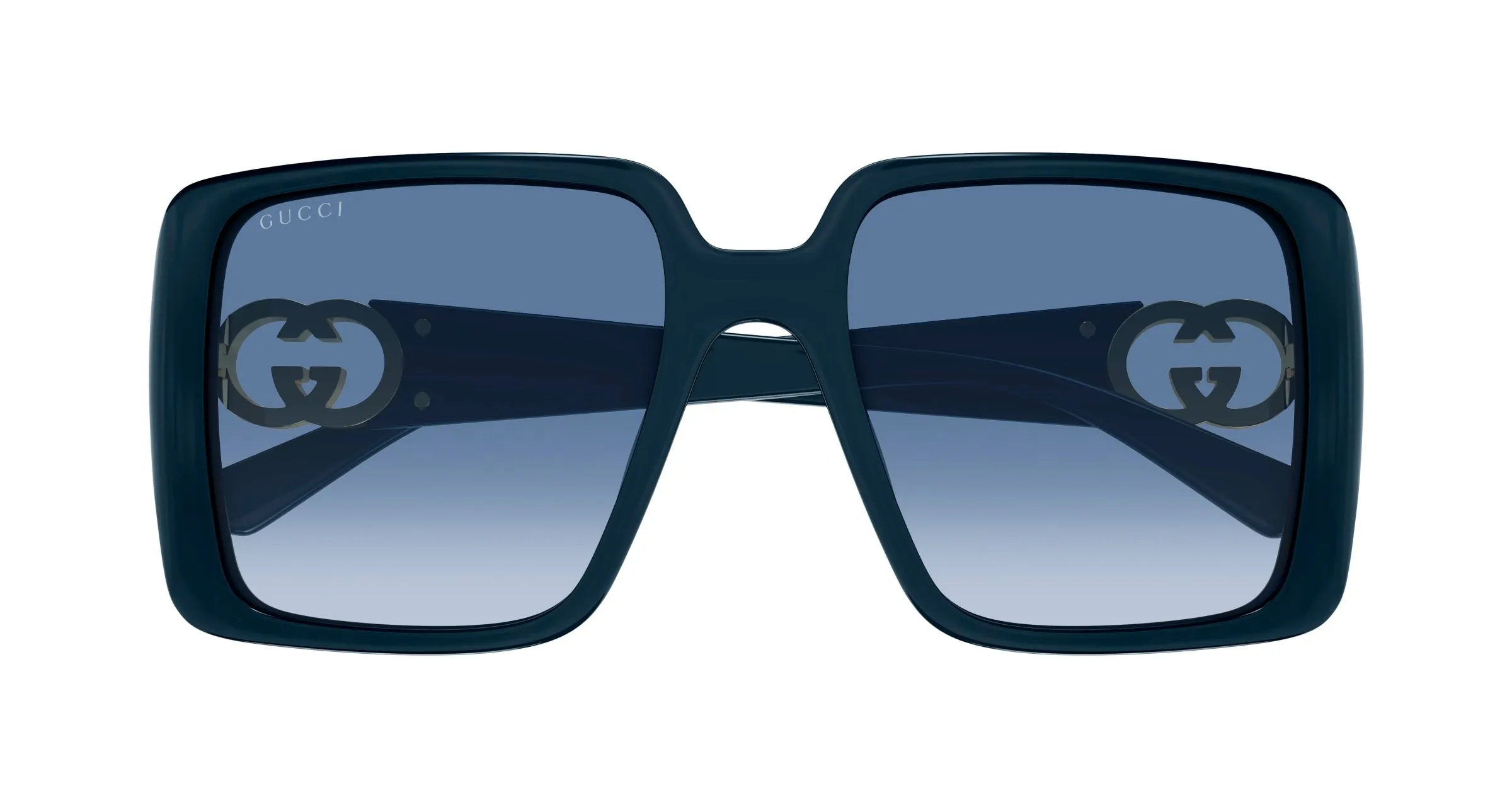 Gucci GG1692SA 007 Occhiali da sole Iniettato Blu Squadrata - immagine 2