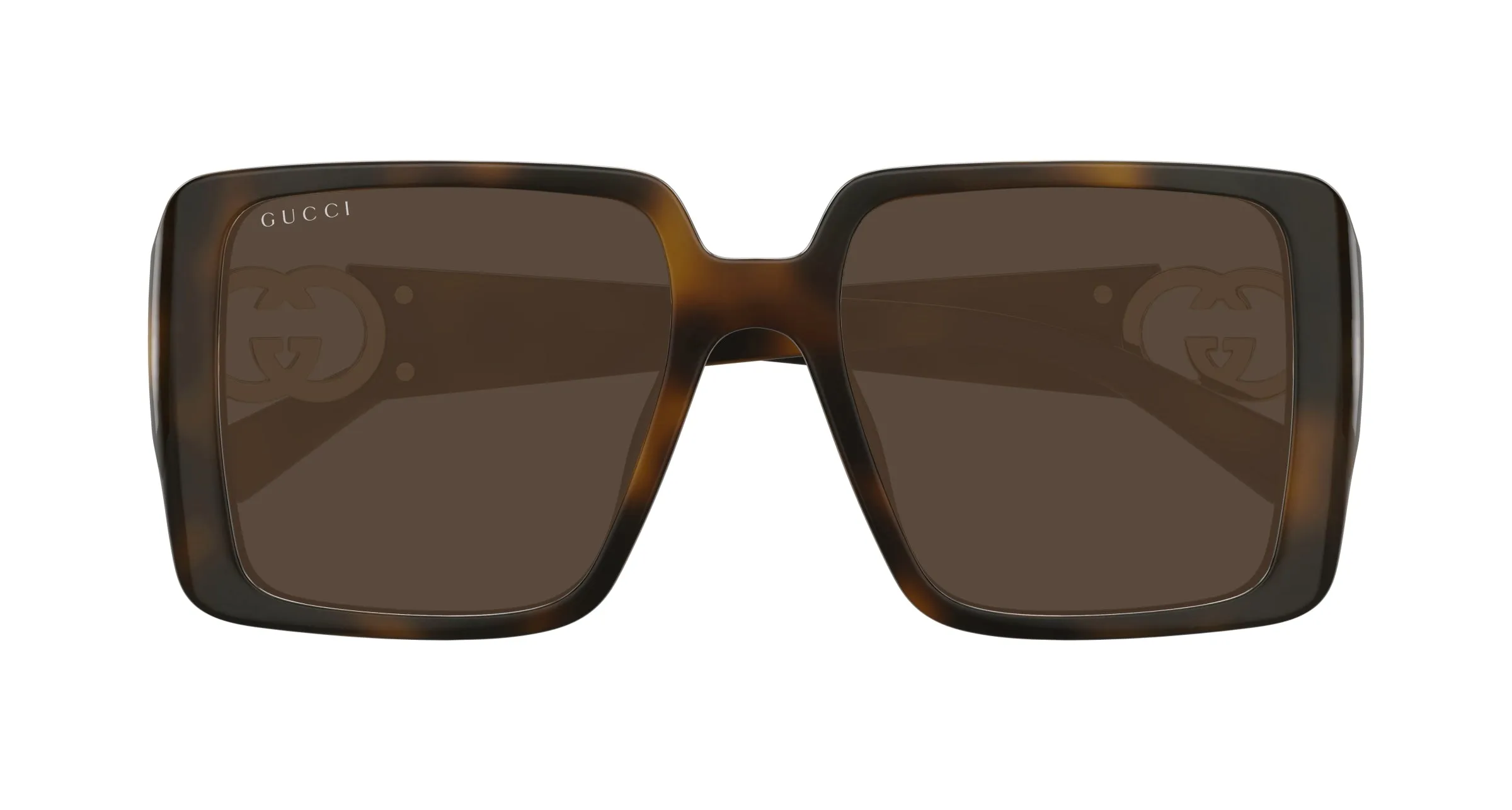 Gucci GG1692SA 002 Occhiali da sole Iniettato Havana Marrone Squadrata - immagine 2