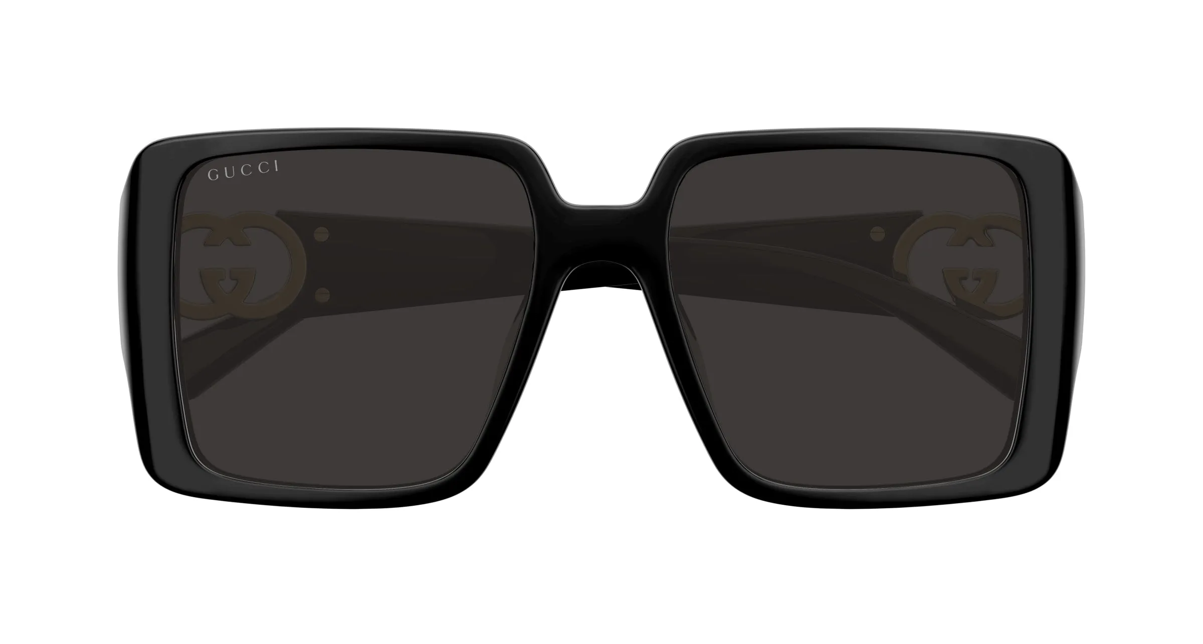 Gucci GG1692SA 001 Occhiali da sole Iniettato Nero Grigio Squadrata - immagine 2