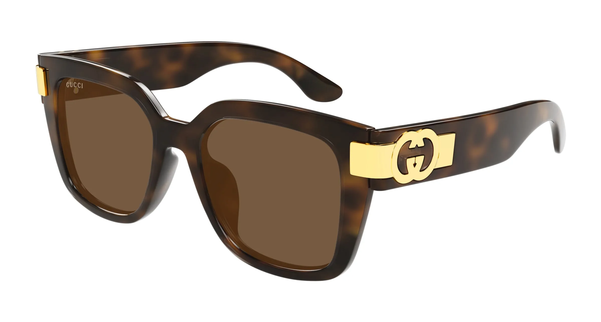 Gucci GG1690SK 002 Occhiali da sole Iniettato Havana Marrone Squadrata - immagine 1