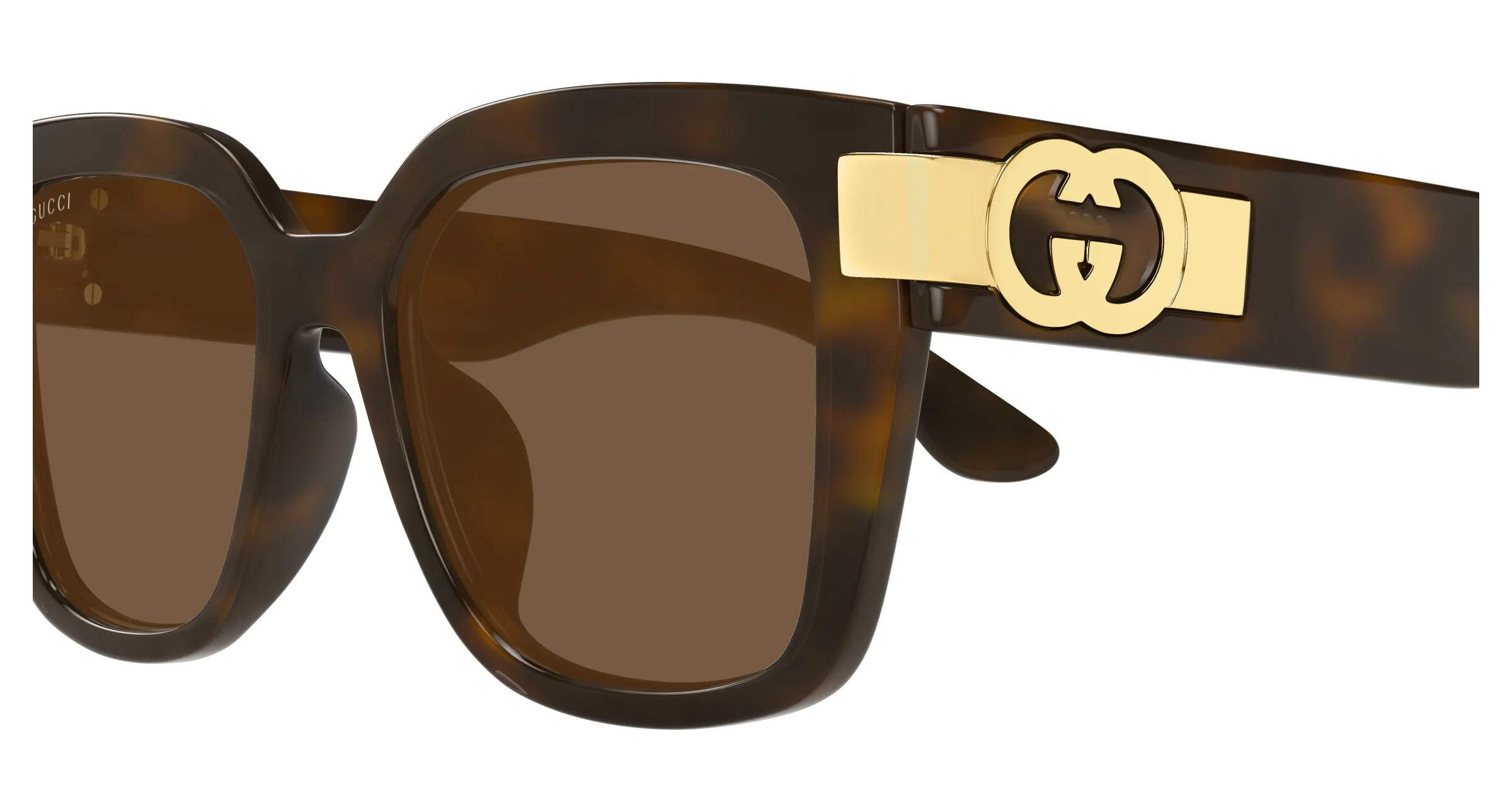 Gucci GG1690SK 002 Occhiali da sole Iniettato Havana Marrone Squadrata - immagine 3
