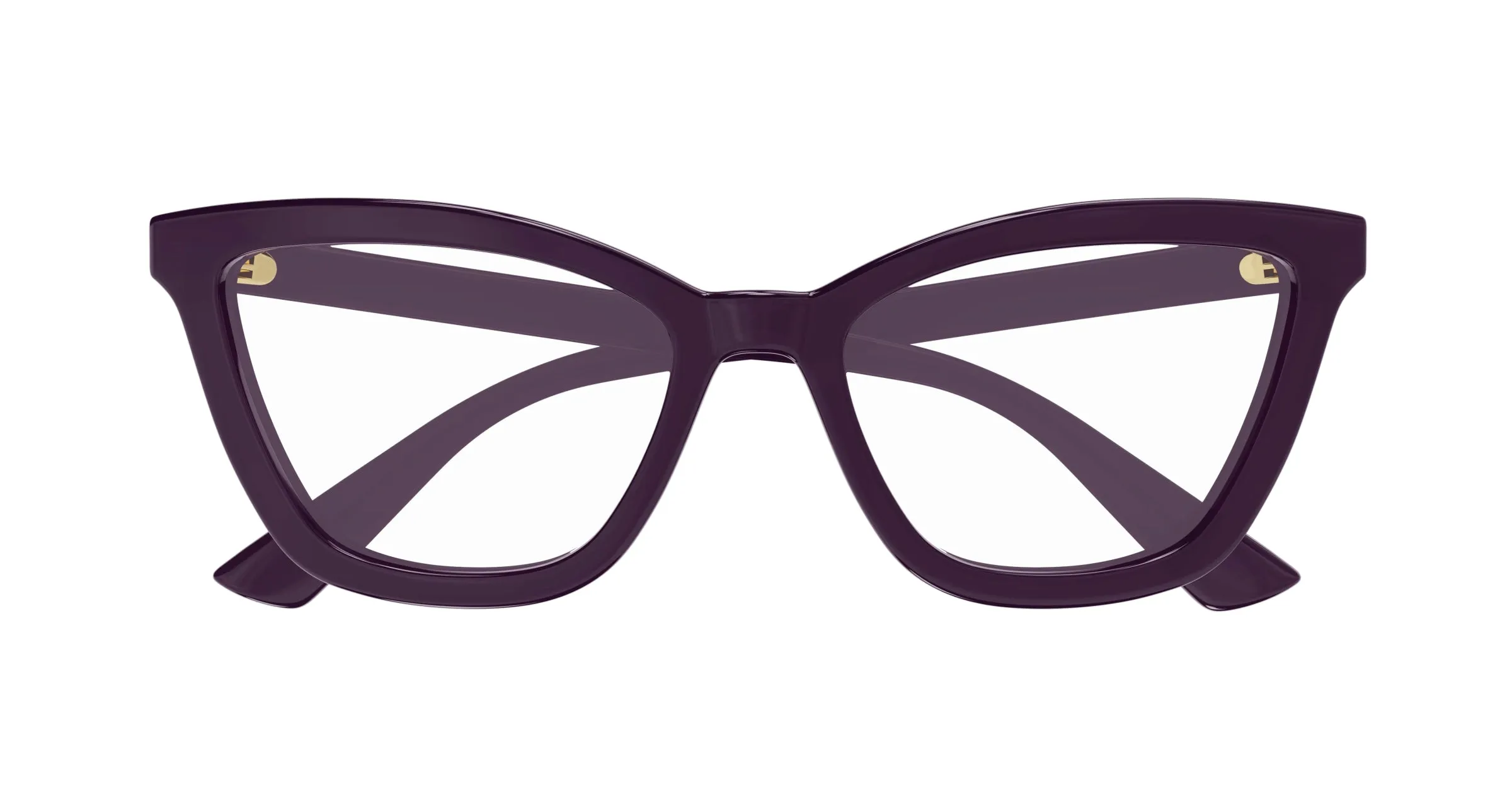 Gucci GG1686O 011 Montature da vista Acetato Viola Trasparente Rotonda - immagine 2