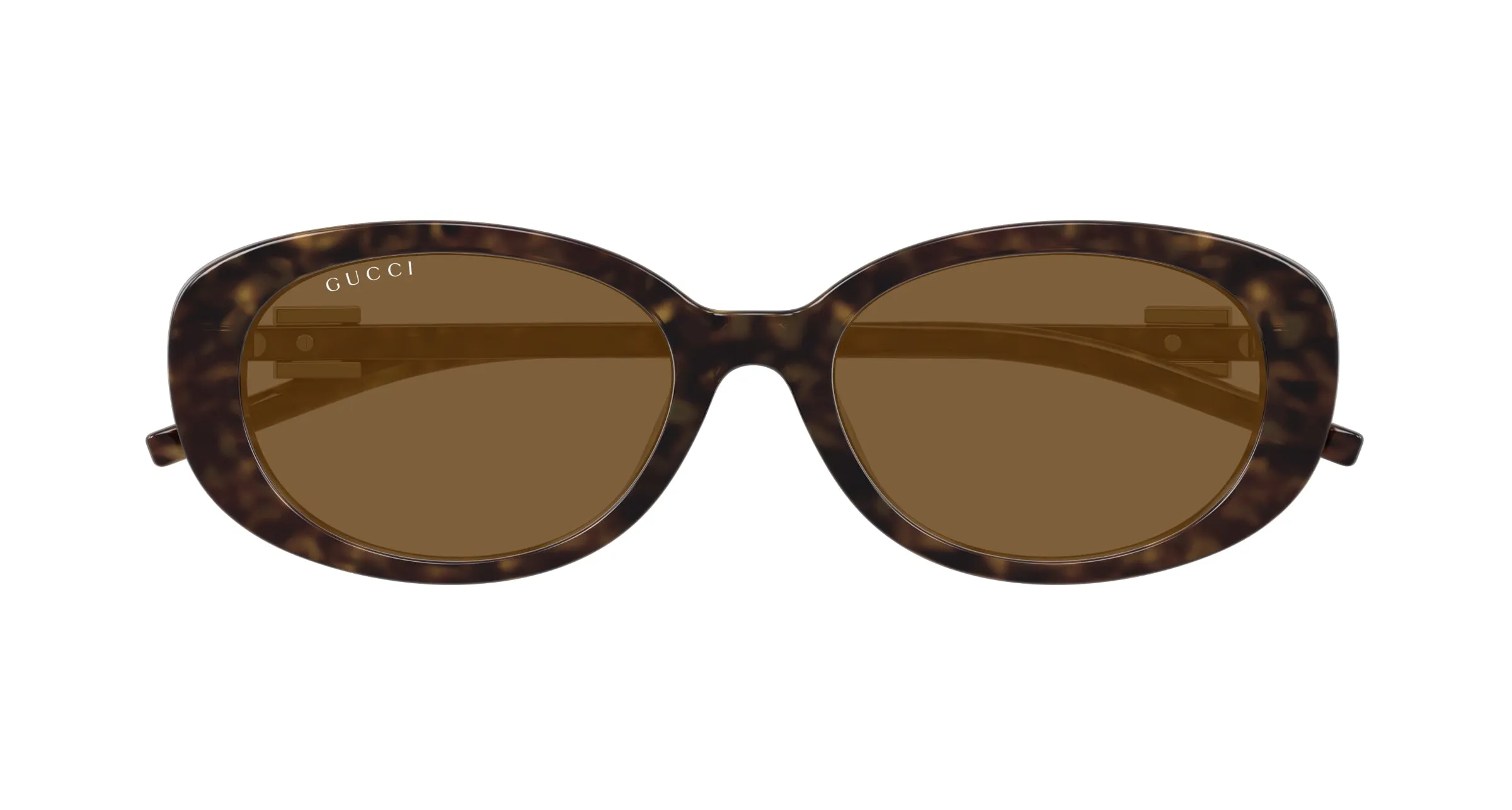 Gucci GG1684SA 004 Occhiali da sole Iniettato Havana Marrone Rotonda - immagine 2