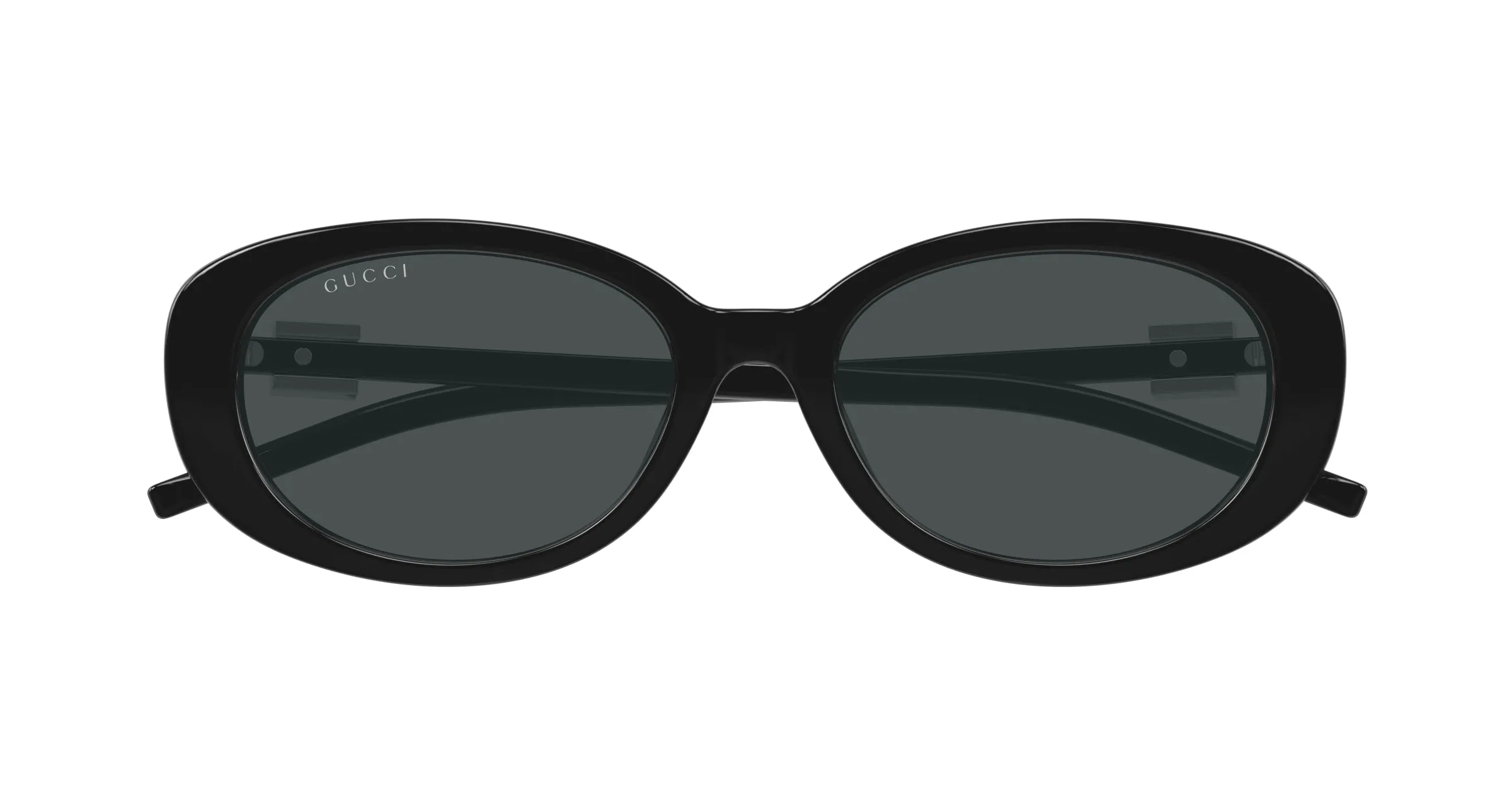Gucci GG1684SA 002 Occhiali da sole Iniettato Nero Grigio Rotonda - immagine 2