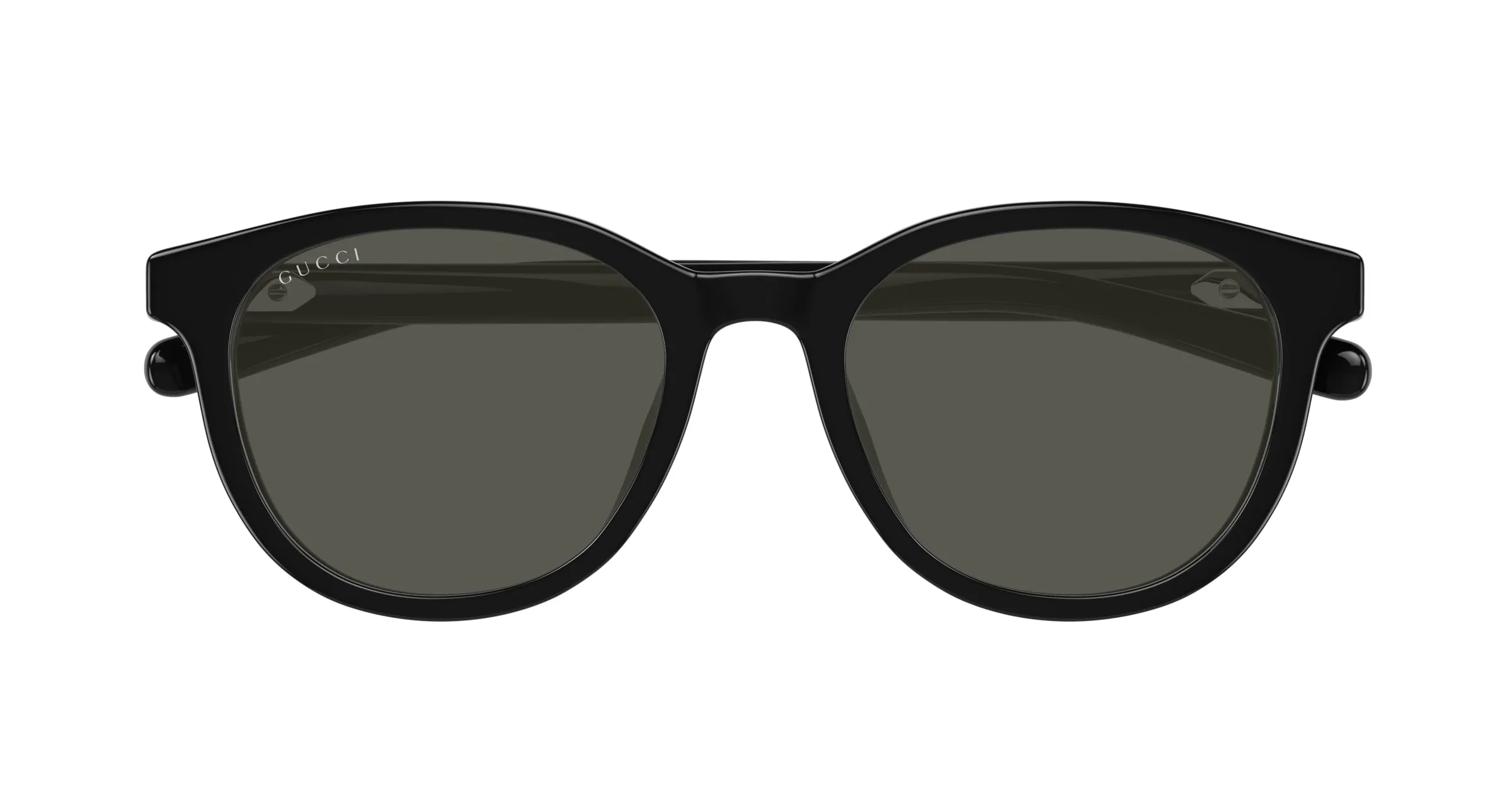 Gucci GG1674SK 001 Occhiali da sole Acetato Nero Grigio Rotonda - immagine 2
