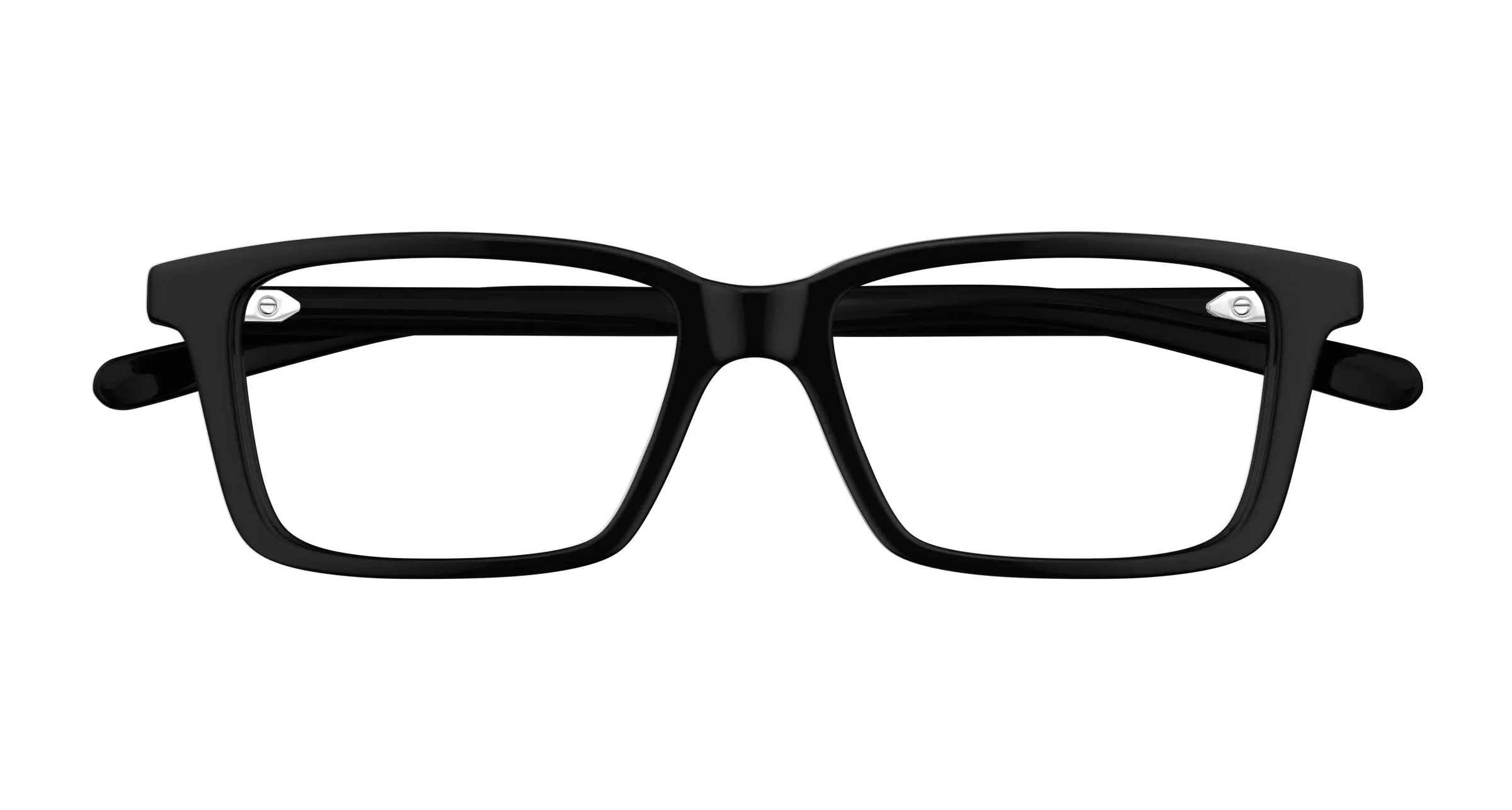 Gucci GG1672O 005 Montature da vista Acetato Nero Trasparente Squadrata - immagine 2