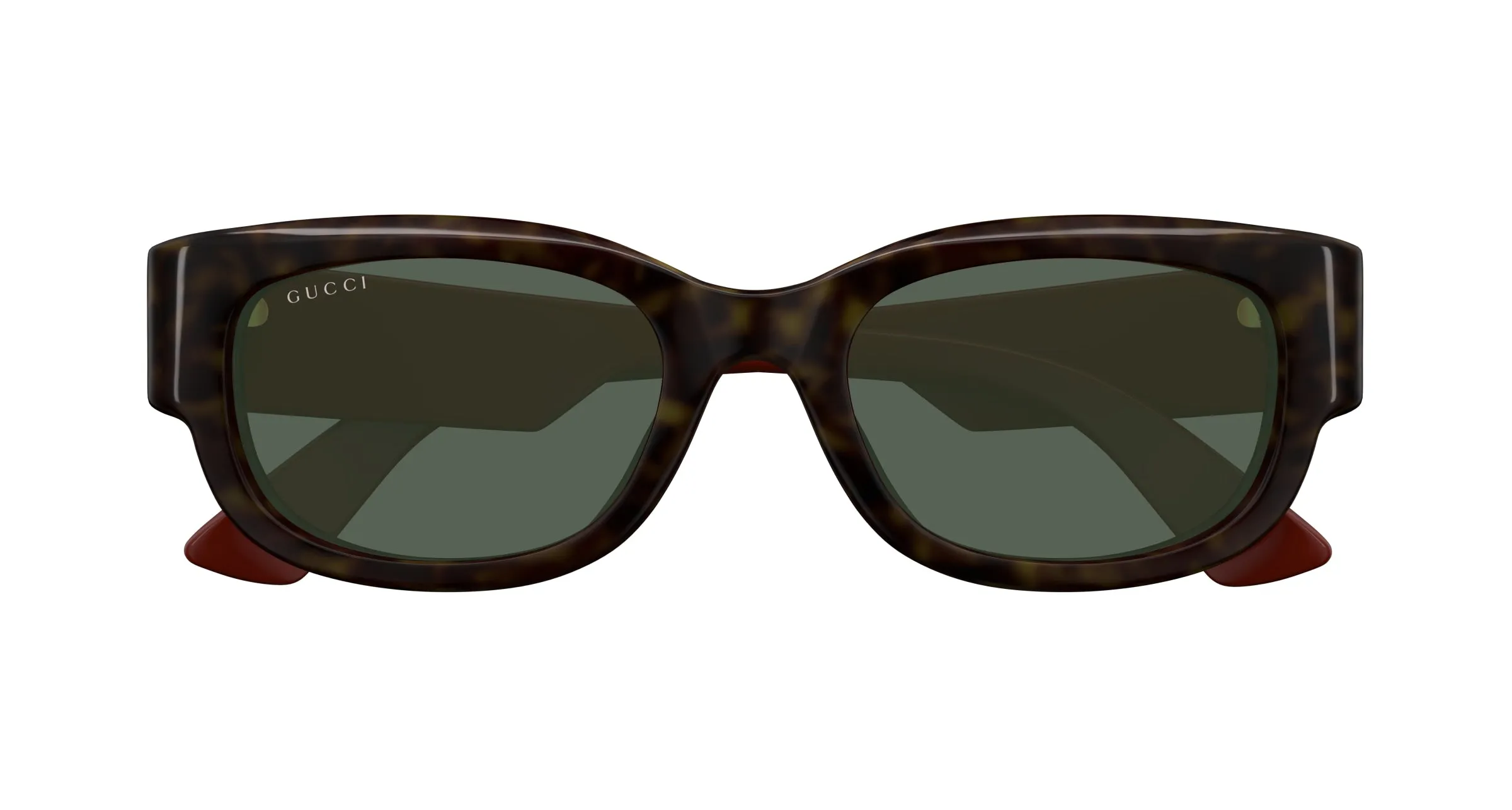 Gucci GG1667SK 002 Occhiali da sole Acetato Havana Verde Rotonda - immagine 2