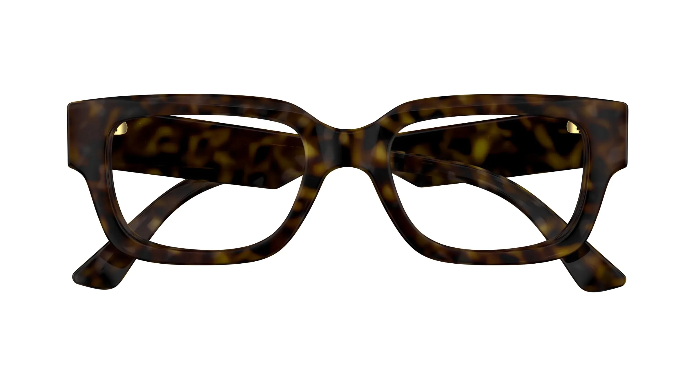 Gucci GG1666O 007 Montature da vista Acetato Havana Trasparente Cat Eye - immagine 2