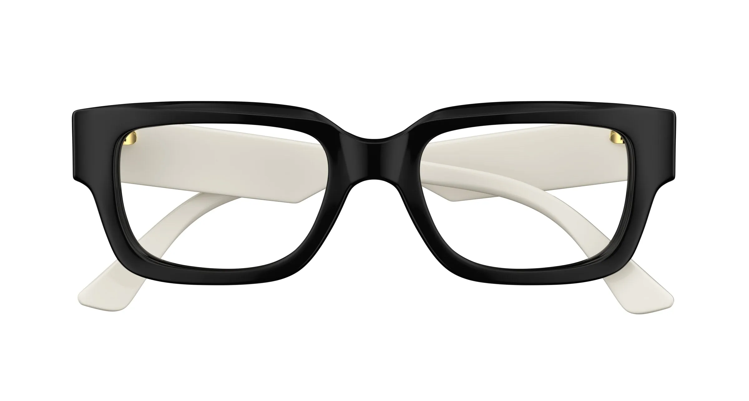 Gucci GG1666O 005 Montature da vista Acetato Nero Trasparente Cat Eye - immagine 2